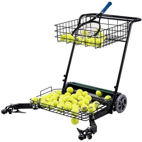 Carrello automatico per raccogliere palline da tennis, contiene 300 palline per un uso efficiente del campo e del club
