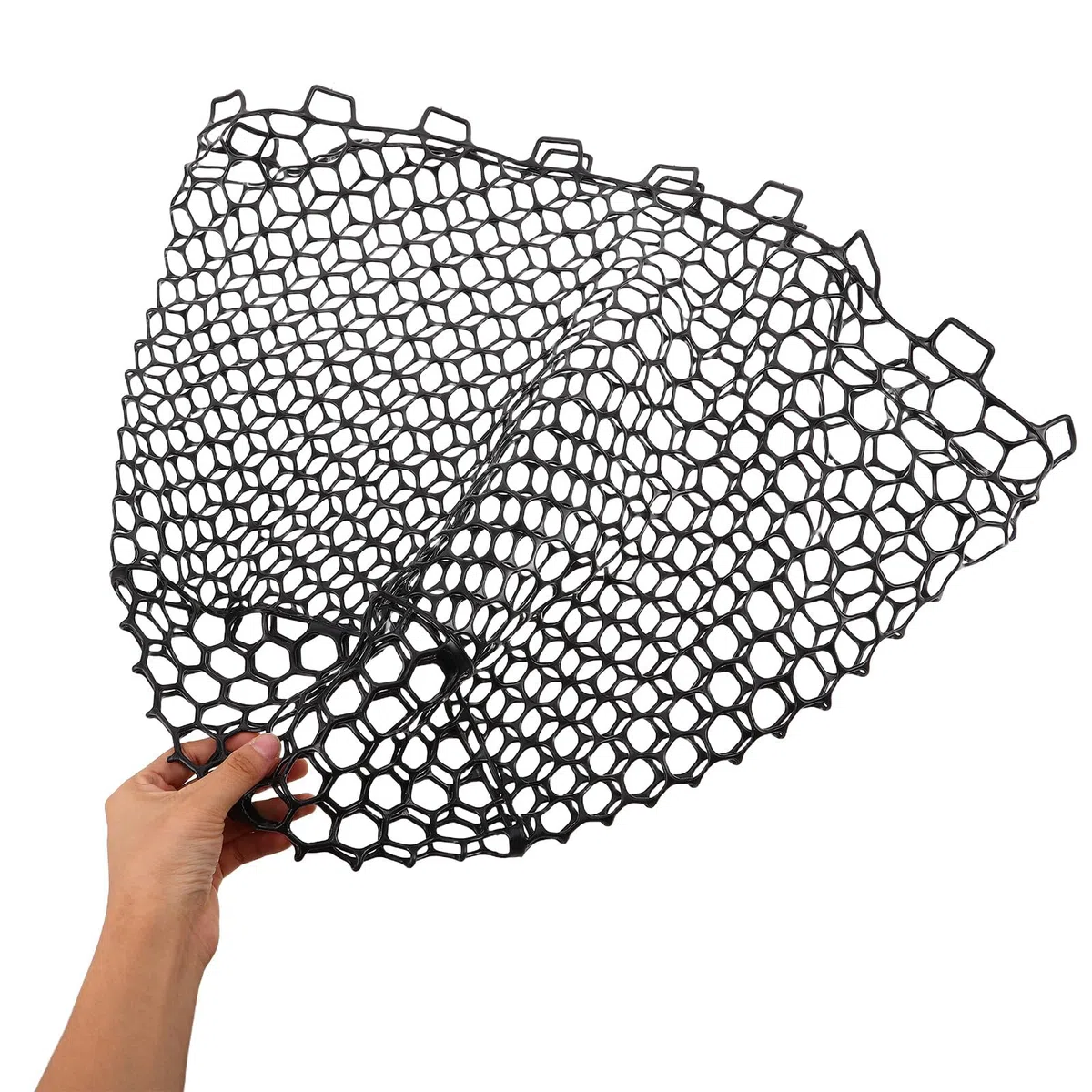 Rete da Pesca in Silicone Resistente e Pieghevole Guadino Senza Manico con Maglia Ampia per Pesca Responsabile in Acqua Dolci e Salate Protezione Pesci
