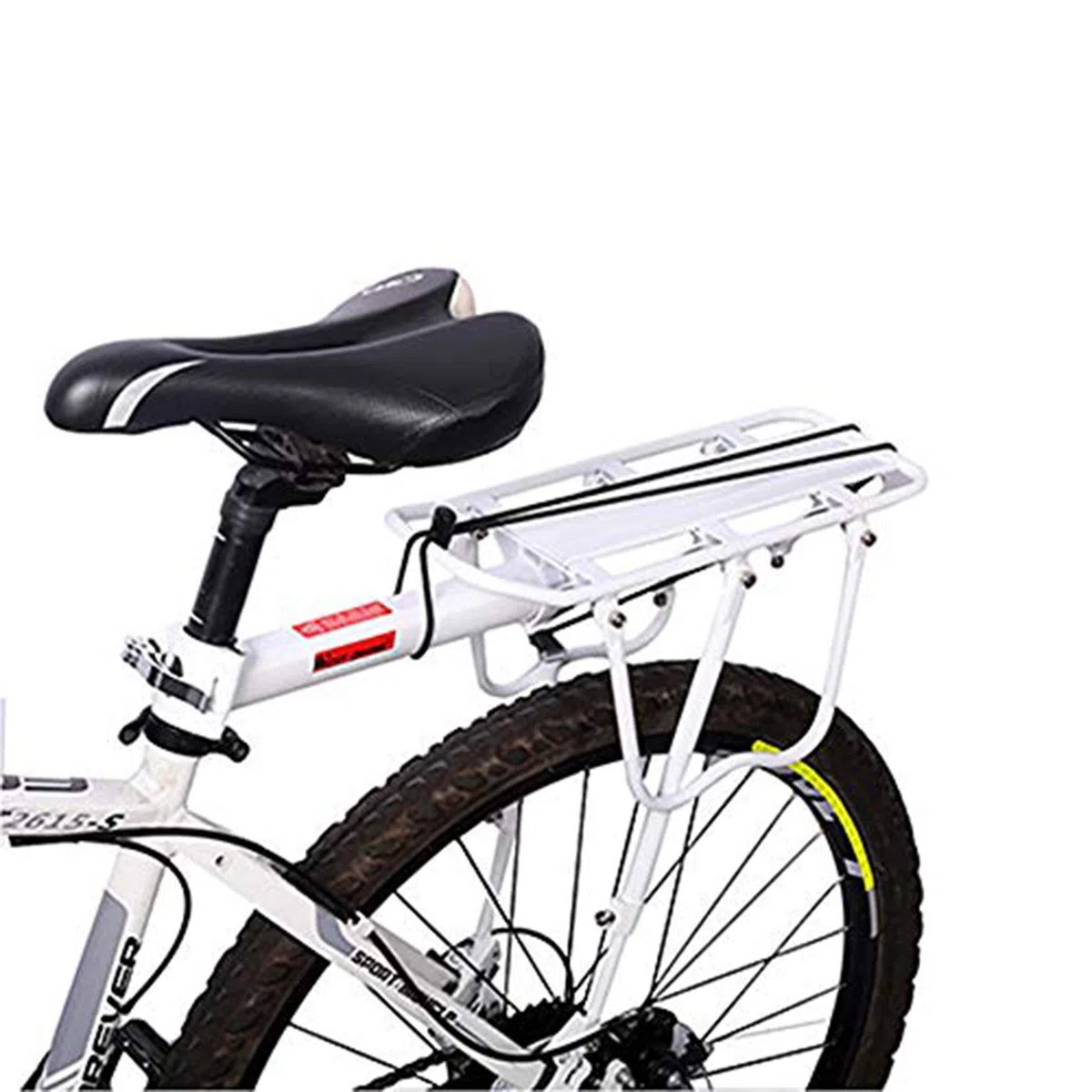 portapacchi/sedile posteriore per bicicletta, regolabile, accessorio per biciclette, portata: 50 kg