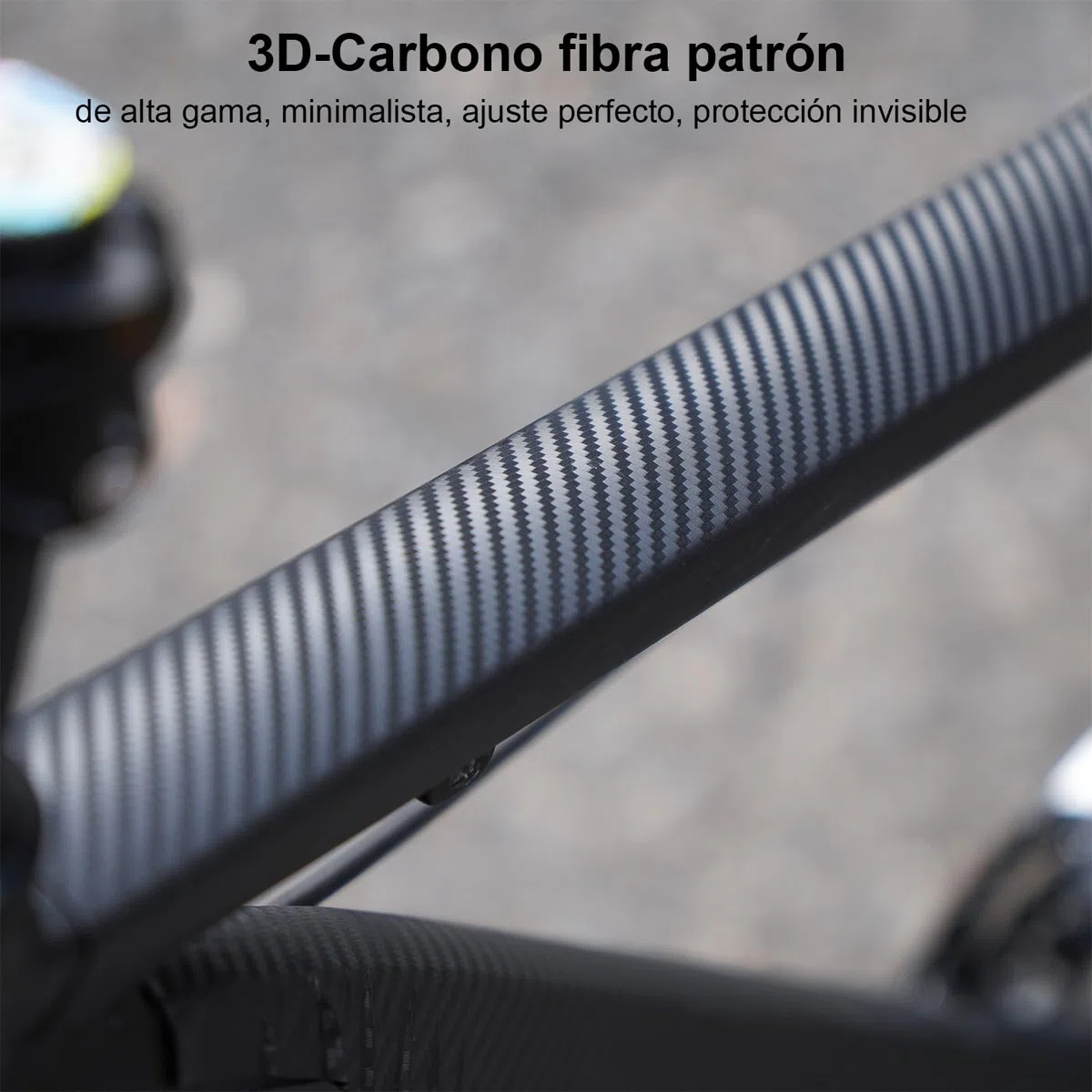 Protezione telaio bicicletta/MTB,Pellicola protettiva per bicicletta,Auto,Automobile,Motociclo,Elettrico,ebike,BMX,Enduro,Strada,Adesivi Protezione Telaio,Carbonio Traslucido.