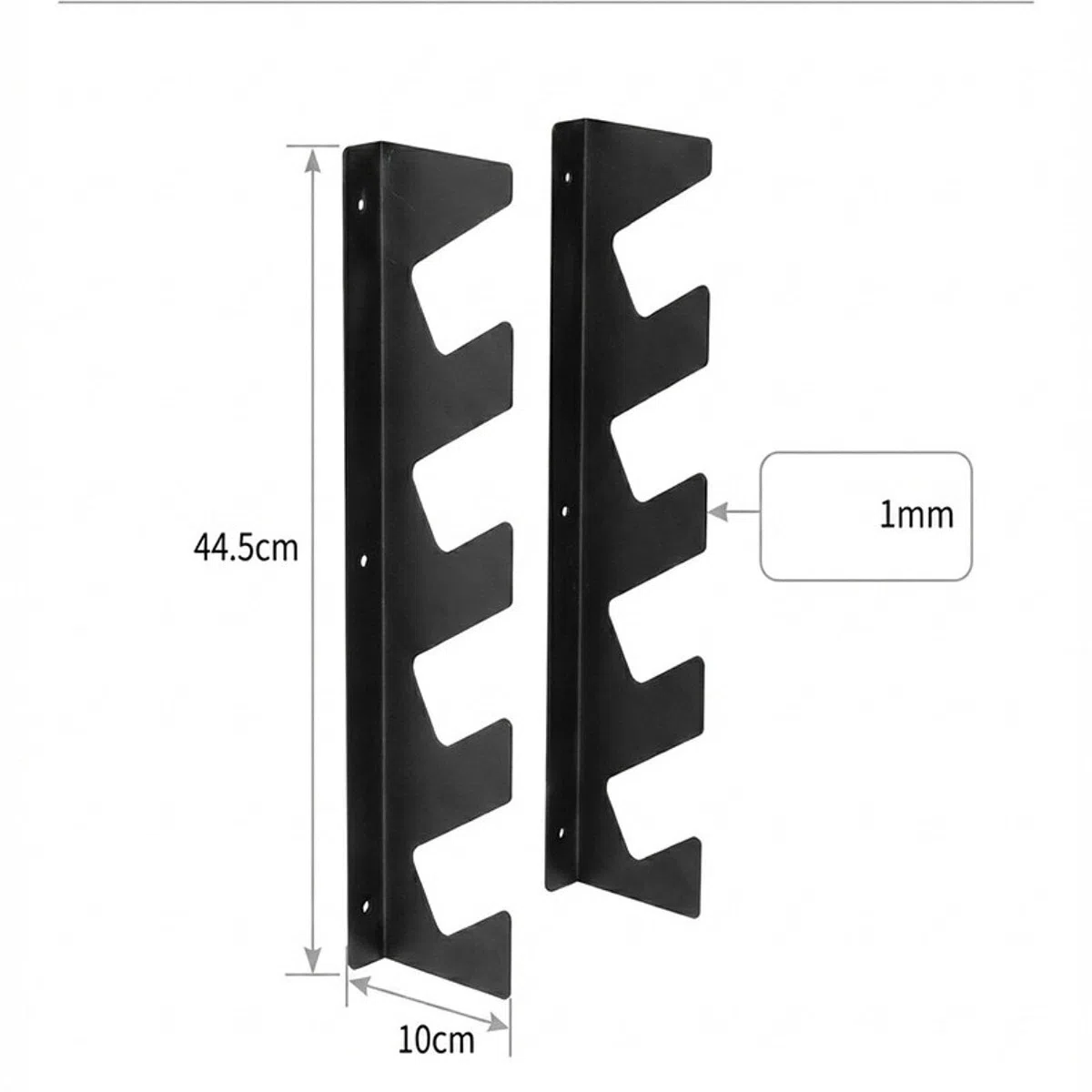 predolo Porta canne da Pesca a Parete, Accessorio, Leggero, Facile da installare, Resistente, Versatile, Supporto per riporre da Pesca