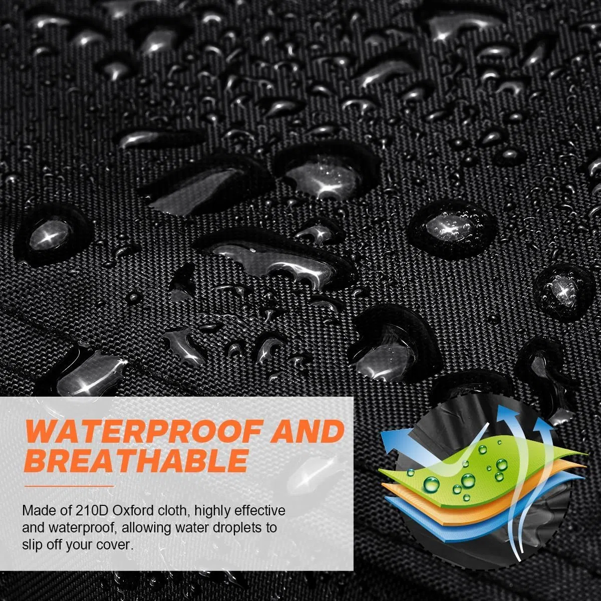 NEVERLAND Copertura per moto d'acqua adatta per moto d'acqua da 2 a 3 posti, resistente, impermeabile, con 2 prese d'aria di grado marino resistente ai raggi UV, compatibile con Yamaha Sea-Doo