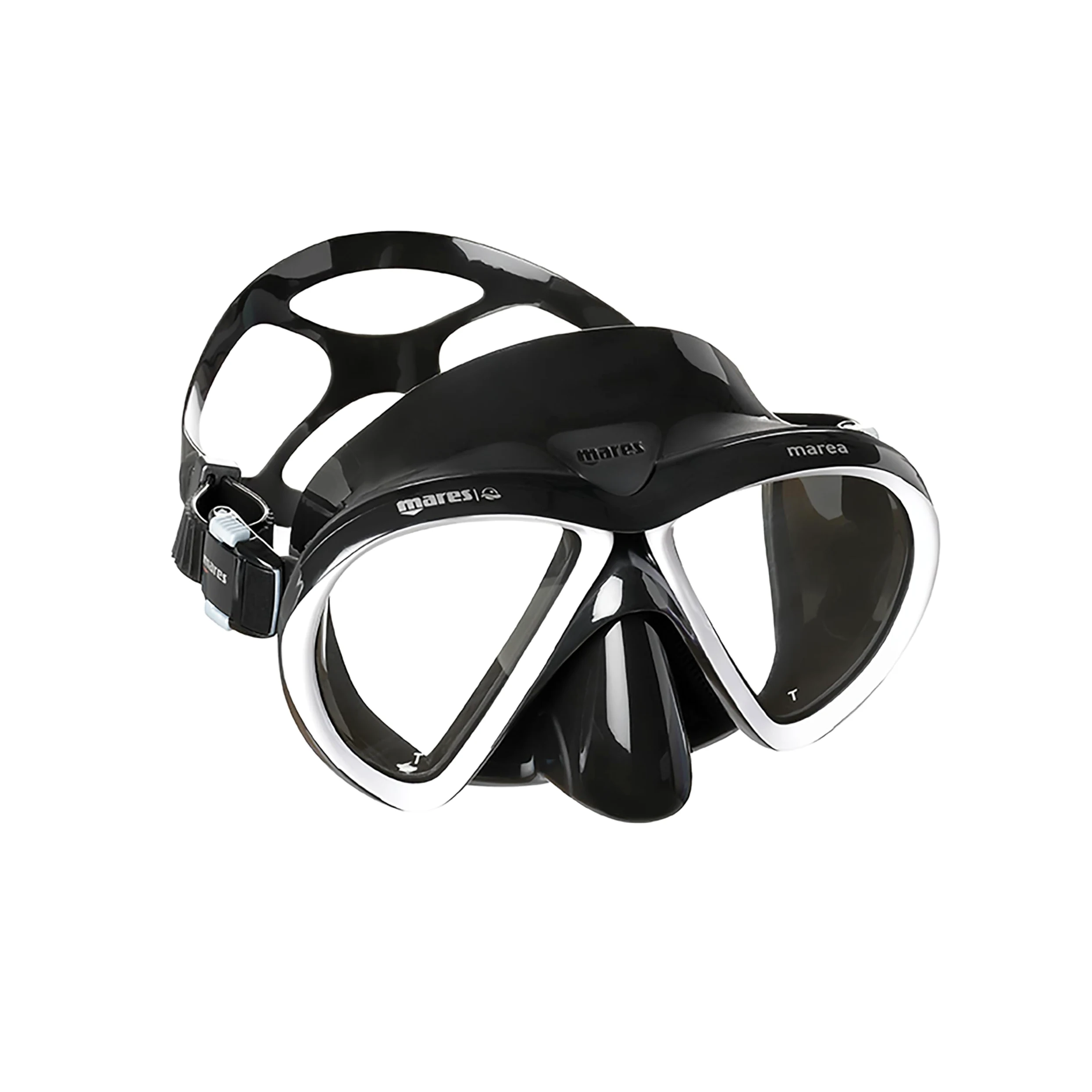 Mares Marea - Maschera da Immersione Bi-Vetro, Volume ridotto, Gonna in Silicone Integrale, Comfort Doppio Bordo, Snorkeling Adulto