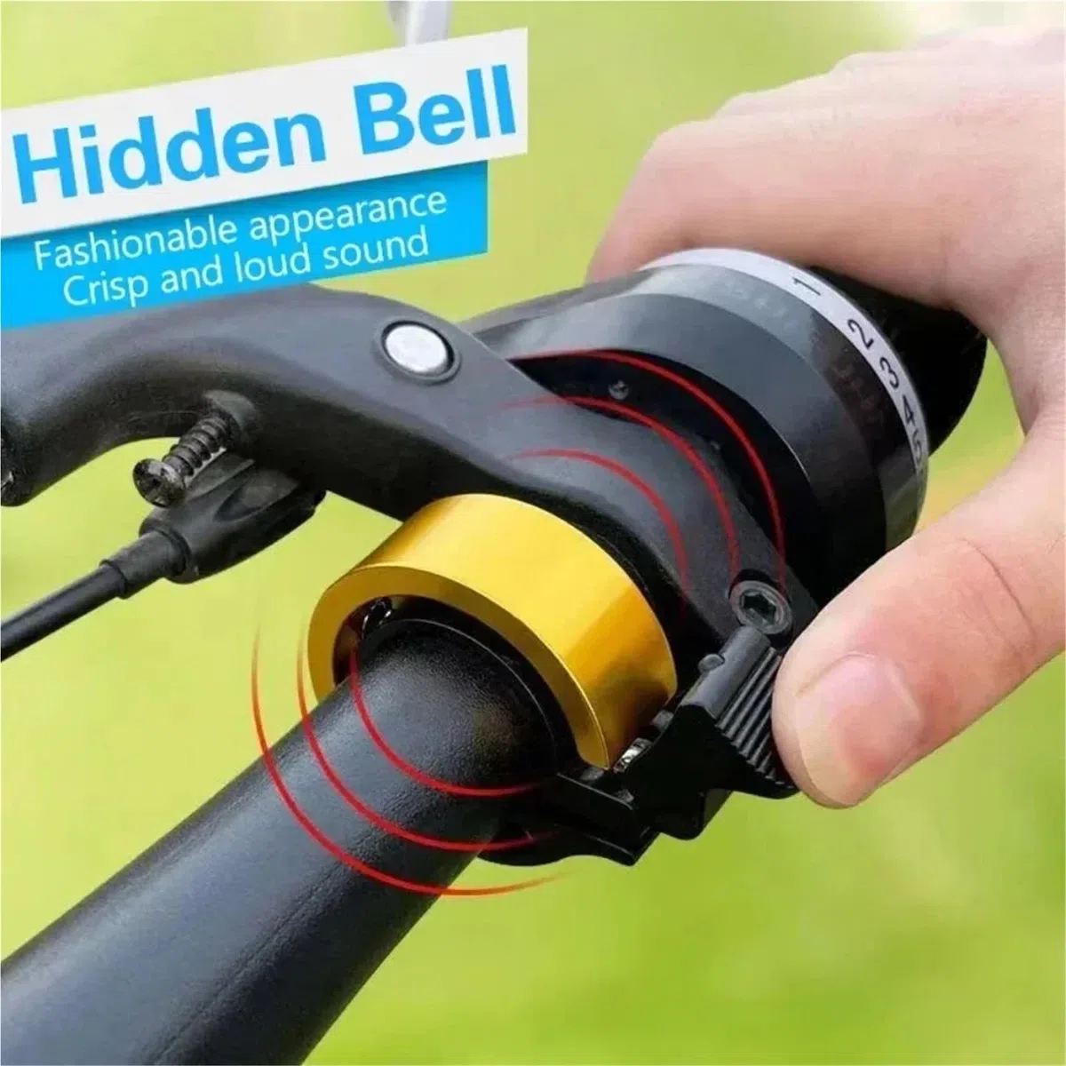 Campanello per bicicletta 10 pezzi Soud Uso per la sicurezza della bici Chiamata Ciclismo MTB Manubrio Corno Accessori per bici Campanello per bicicletta