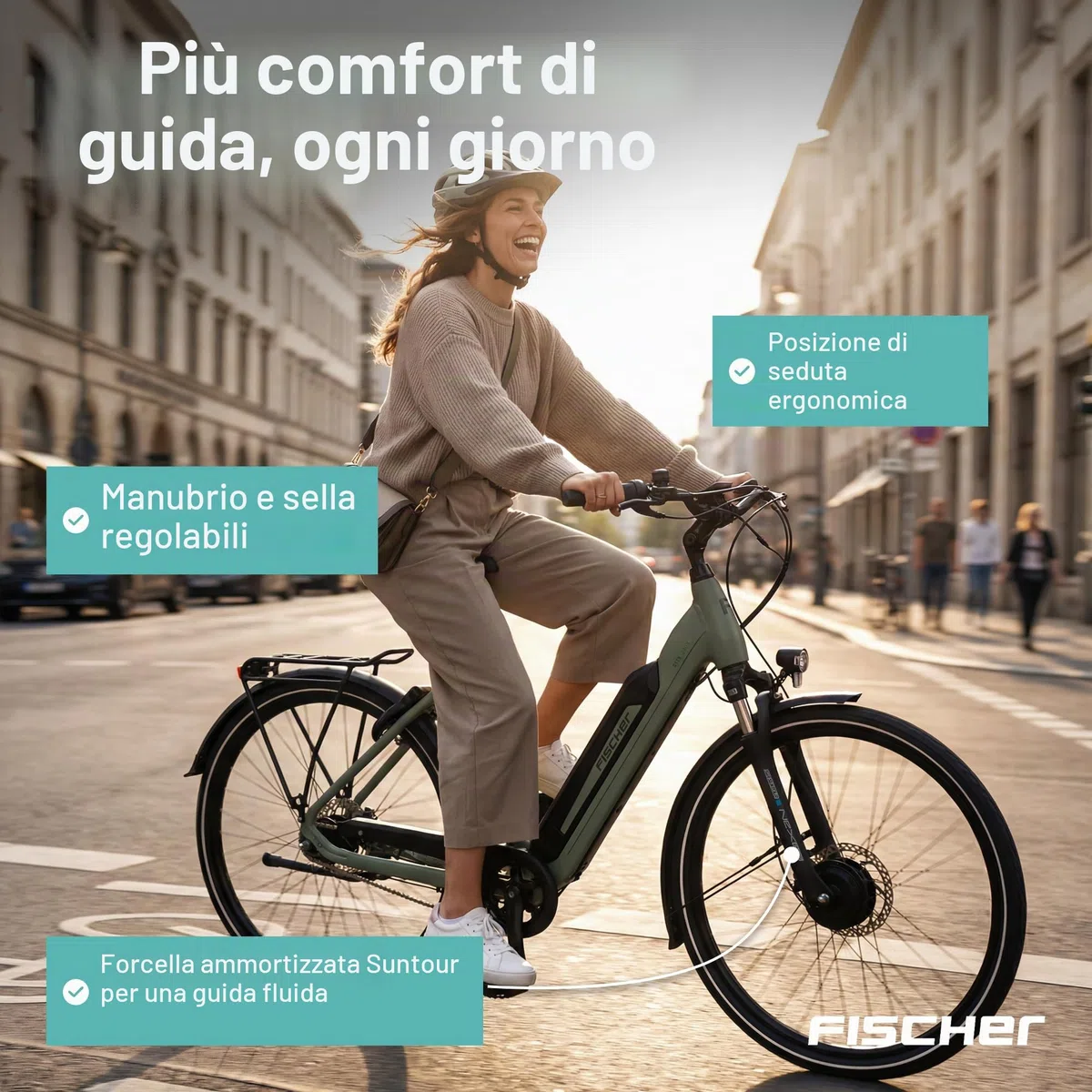 FISCHER E-Bike City CITA Elektrofahrrad für Damen und Herren