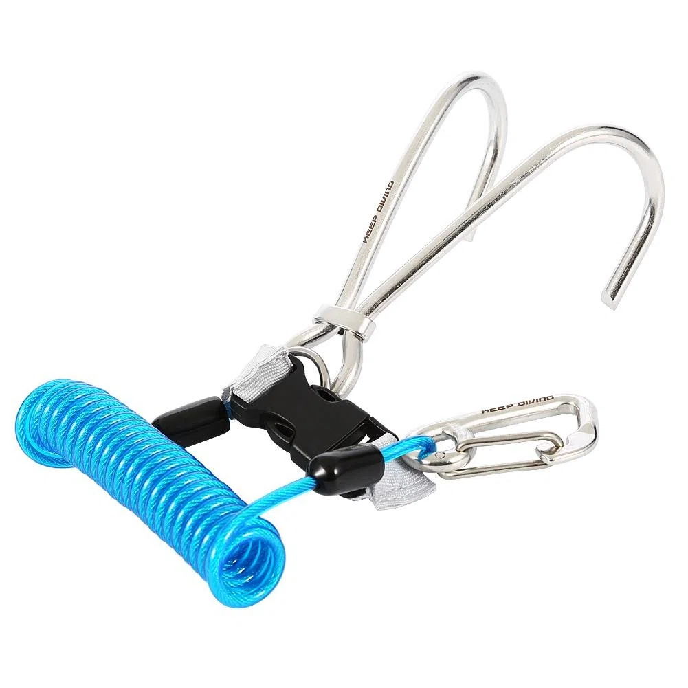 Gancio da Immersione Professionale con Doppio in Acciaio Inossidabile - Rampino Sub per Sicurezza Subacquea, Hook Diving e Esplorazione Reef Immersioni Ideale Subacquei, Drift Resistente all'Acqua Sa