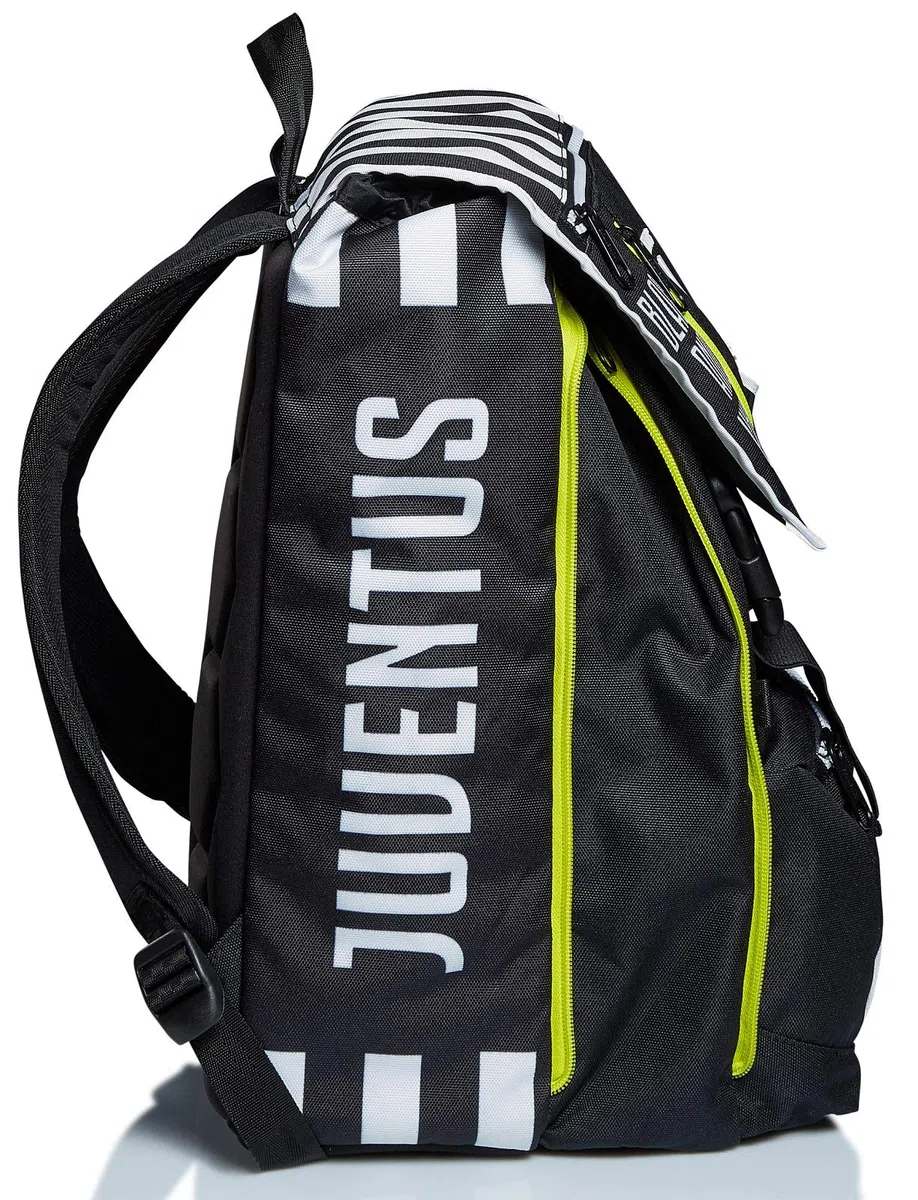 Zaino Estensibile Big Juventus, Best Match, Bianco e Nero, Scuola & Tempo Libero, con Orologio abbinato