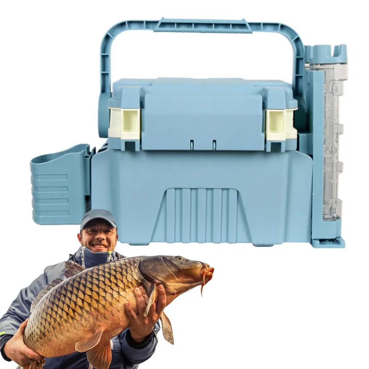 Grande Cassetta Per Attrezzi Da Pesca Scatola Portatile di Grandi | Contenitore Multifunzione Per Principianti Ed Appassionati