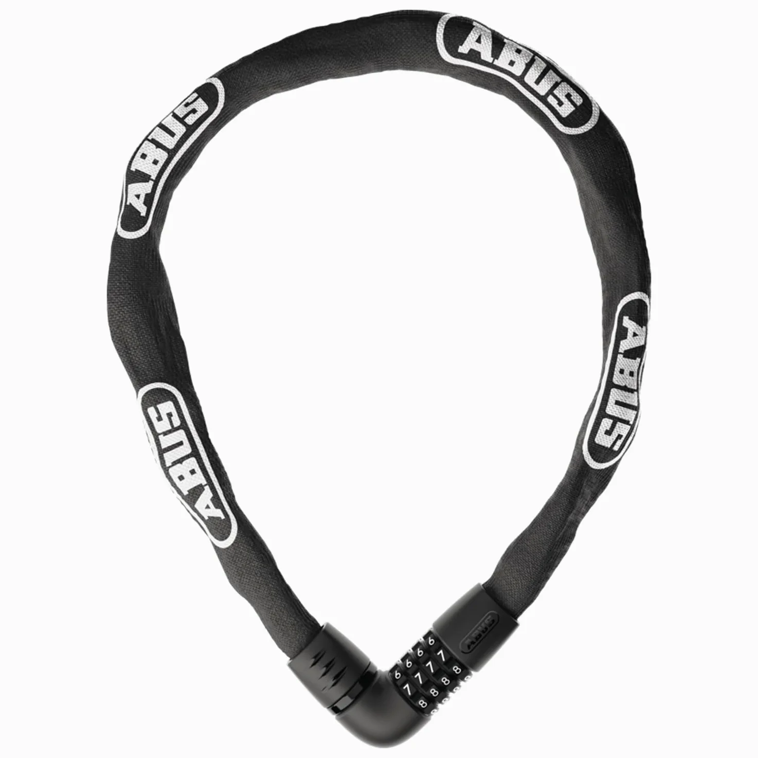 ABUS Lucchetto a Catena Tresor 6807C, Lunghezza 85 cm, nero | Lucchetto bici con meccanismo comodo, catena quadrata 7 mm, codice 4 cifre, protezione anti-sonda