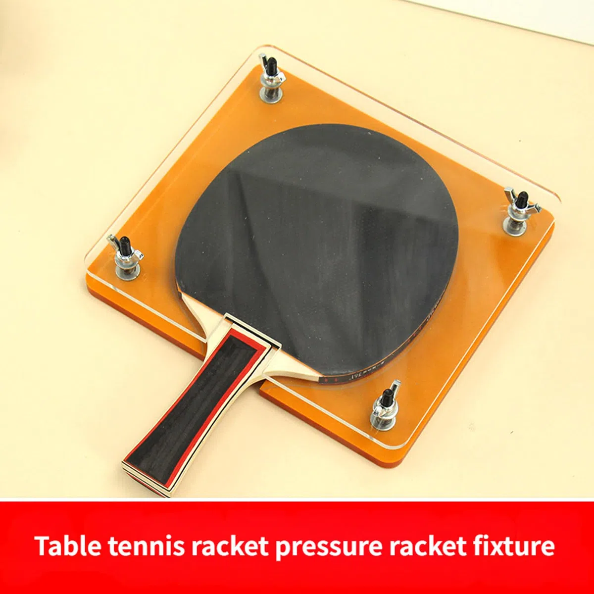 Pingpong Racchetta Morsetto Paddle Press Dispositivo Appiattimento con superfici antiscivolo Installazione Pingpong Paddle Leveler Tool