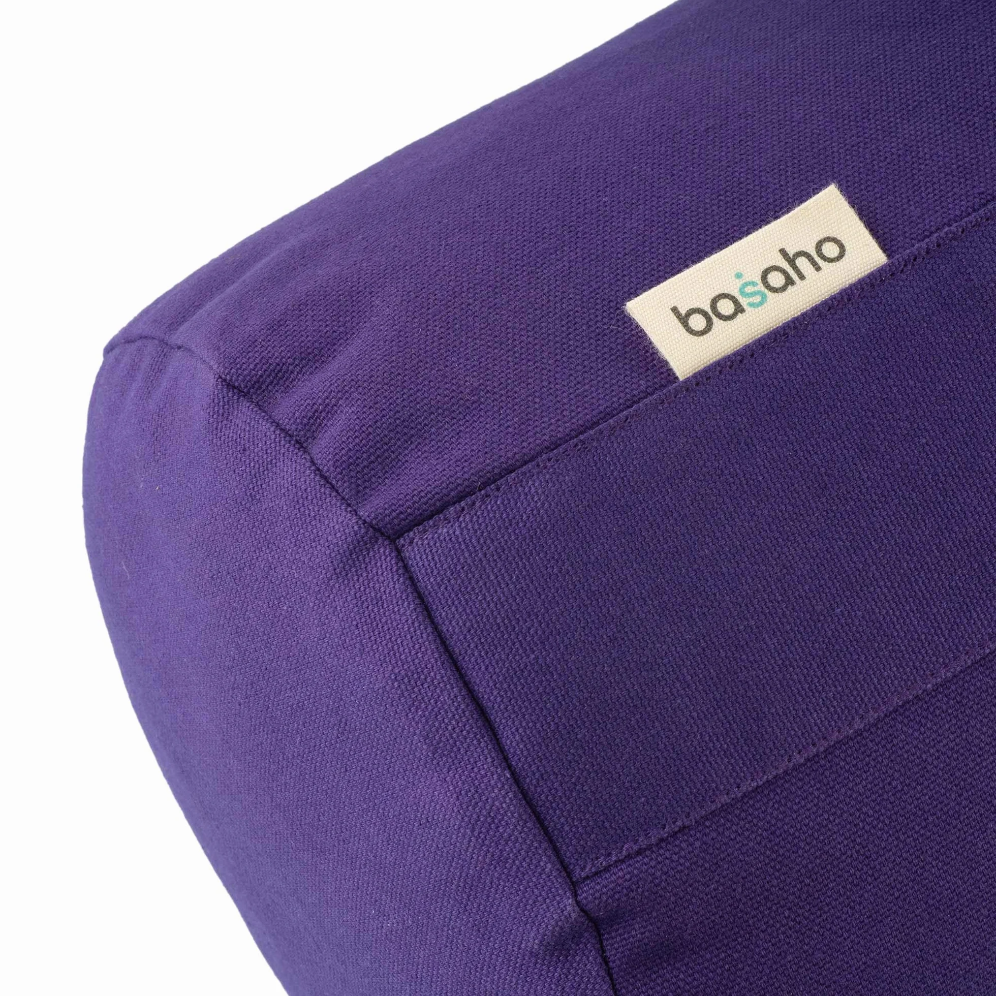 basaho Bolster Yoga Cuscino | Cotone Organico | Gusci di Grano Saraceno | Rivestimento Lavabile Rimovibile
