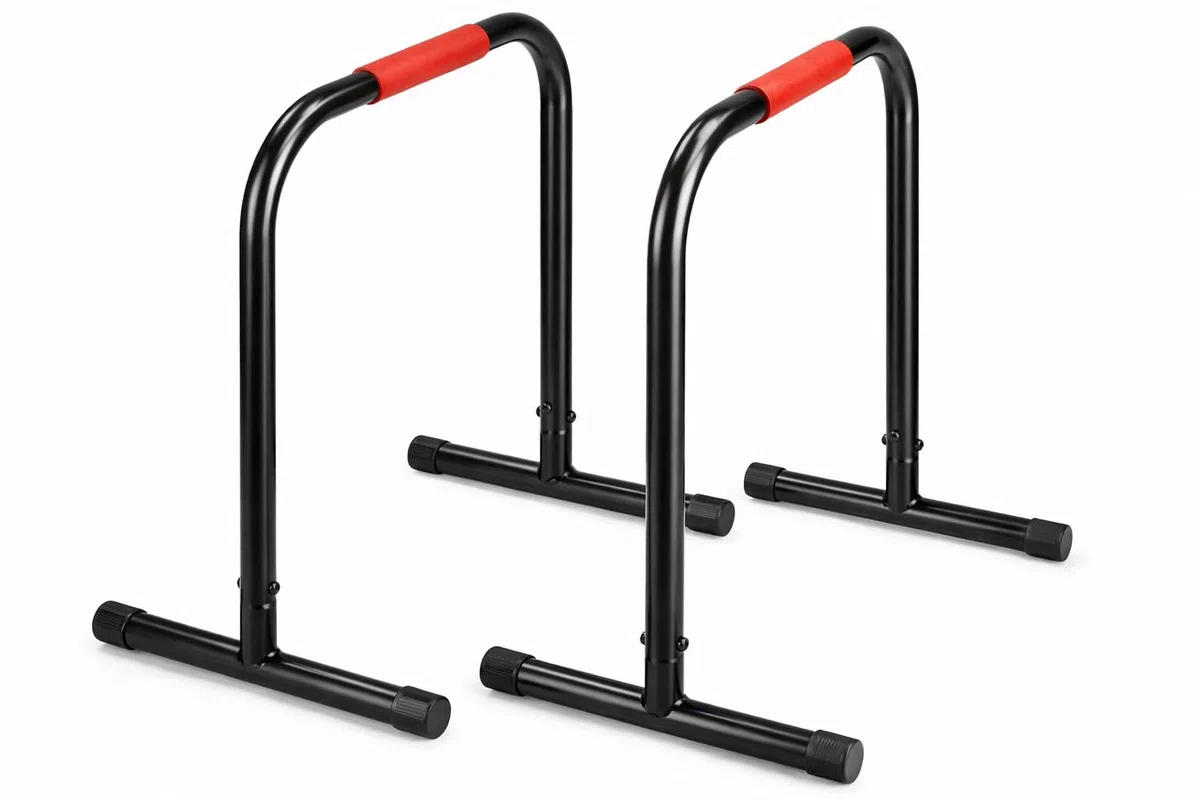 Barre Parallele Unisex Adulto, Nero Rosso, Taglia Unica