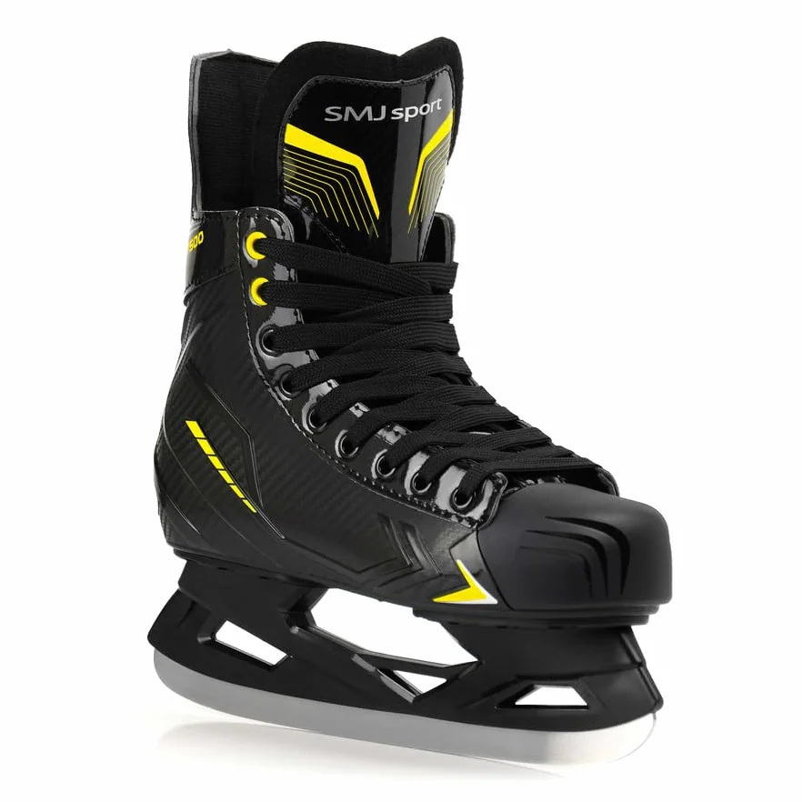 Pattini da hockey per bambini, regolabili, da hockey su ghiaccio, SMJ UT500