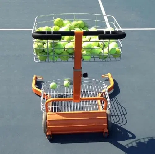 Carrello automatico per raccogliere palline da tennis – raccoglie e contiene fino a 290 palline per un uso efficiente sul campo da tennis