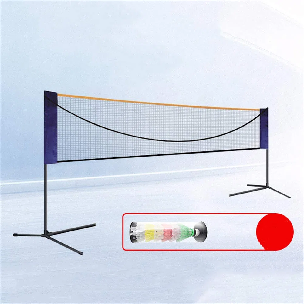 Set portatile di rete sportiva pieghevole regolabile in altezza per badminton pallavolo tennis facile installazione per parco all'aperto e parco giochi Mobile Net Rack