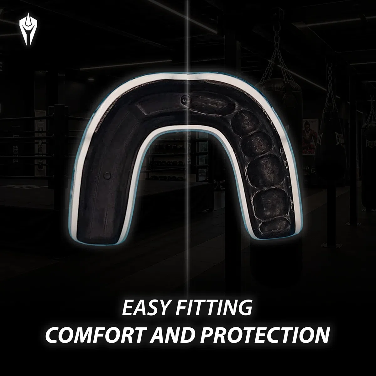 Titan Sports Paradenti – Custom Fit Boil and Bite Gum Shield per Boxe, Rugby & MMA – Shock Absorbing Adult Mouth Guard – Warp, Senior