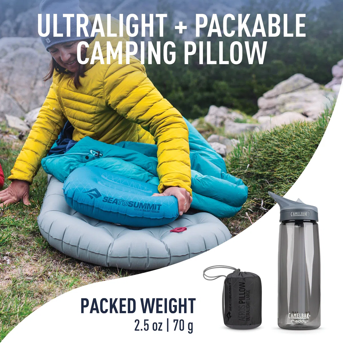 SEATO SUMMIT Almohada - Aeros Ultralight Pillow L gris Color: gris