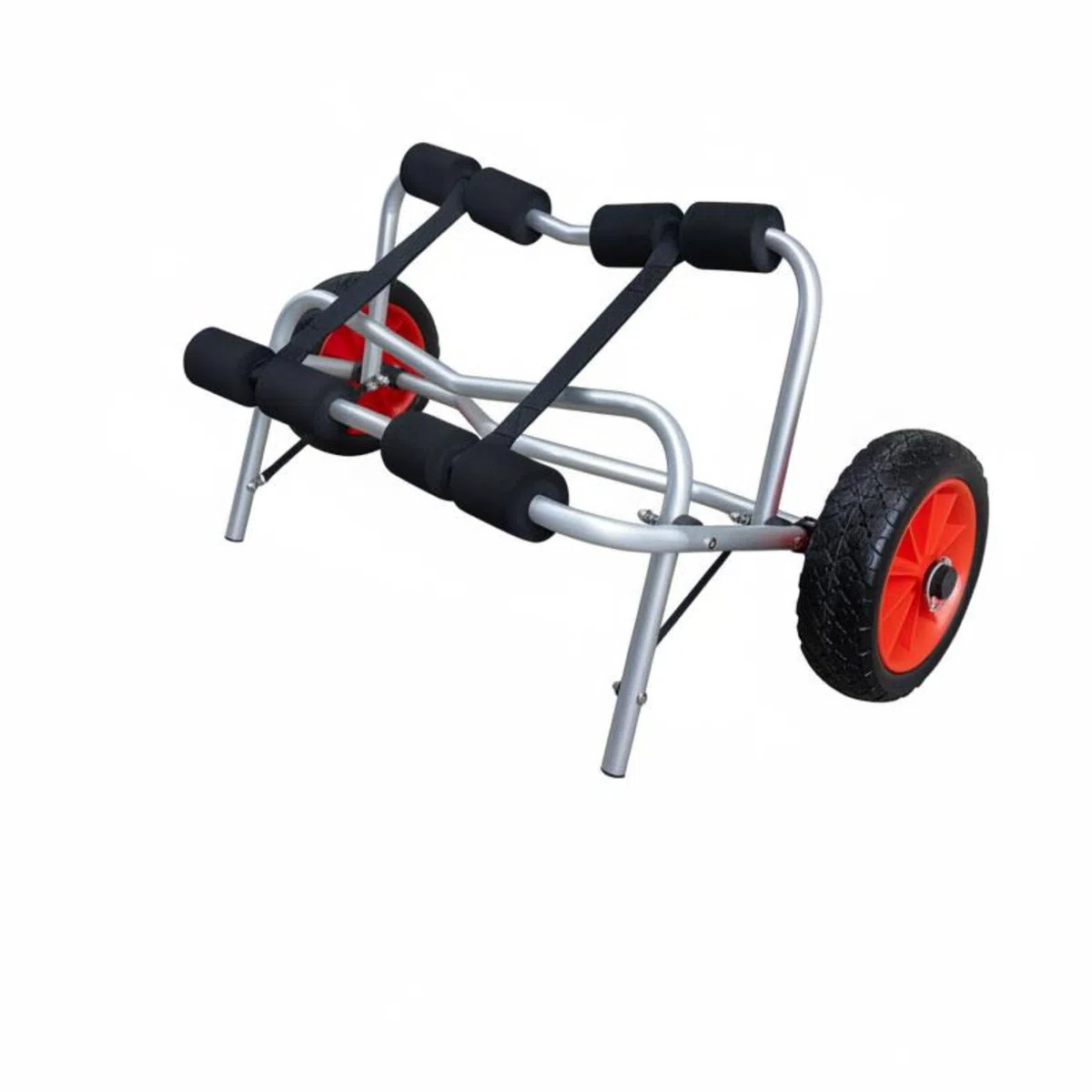 Carrello Trasporto Kayak Carrello Trolley Barca Gonfiabile Rimorchio Pieghevole Struttura Robusta in Alluminio Riduce Attrito Durante il Trasporto