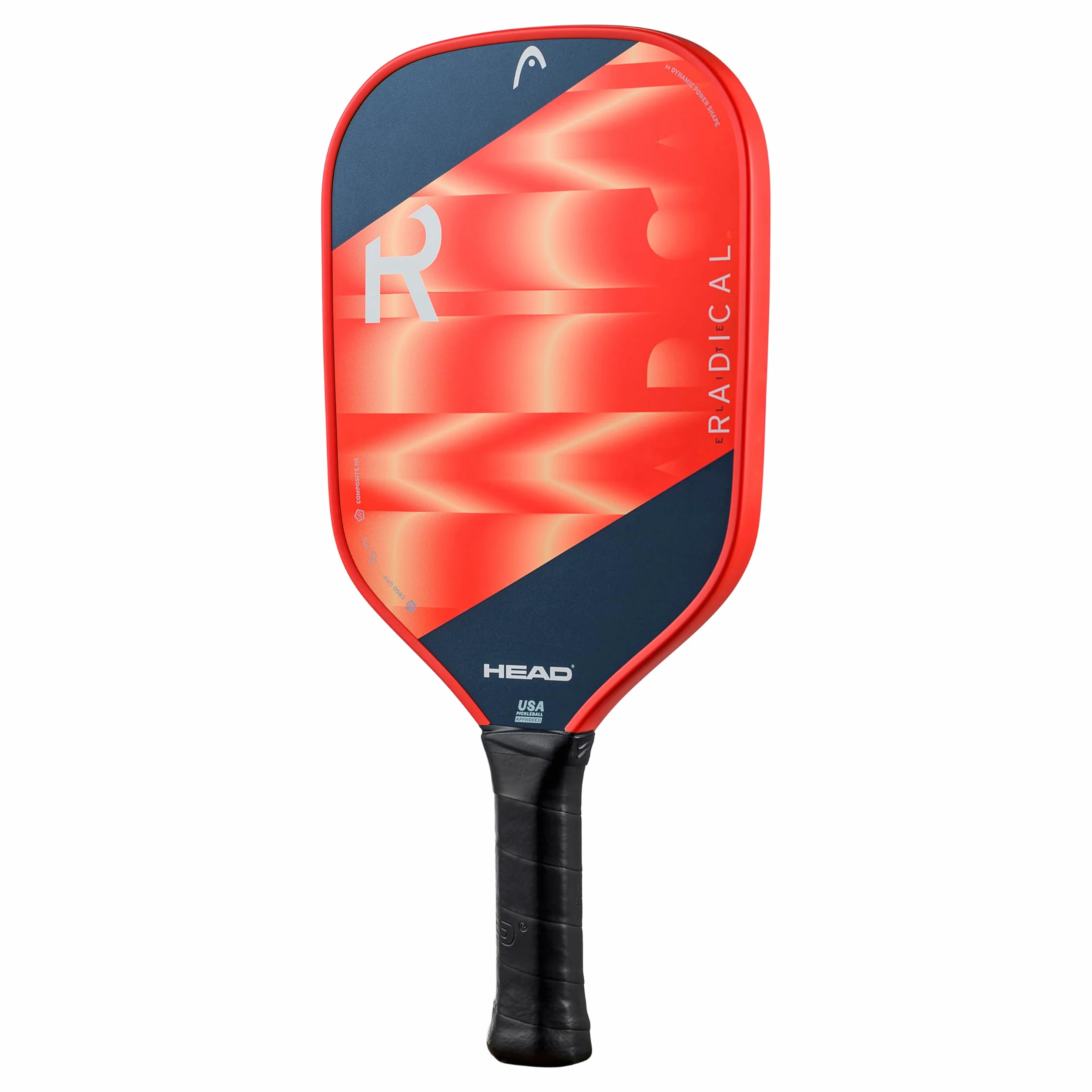 Head Elite Radicale - Head Radical Elite - Pagaia per Pickleball in Fibra di Vetro, con Nucleo in polimero a Nido d'Ape e Impugnatura Comoda Unisex Adulto