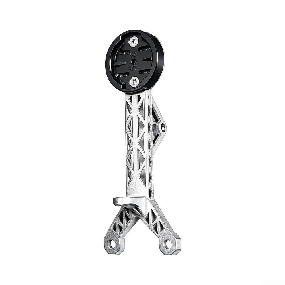 Supporto Ciclocomputer in Ultraleggero 110mm Supporto Ciclocomputer | Lega TC4 aerospaziale, resistenza urti, smorza vibrazioni, finitura opaca, ideale gare