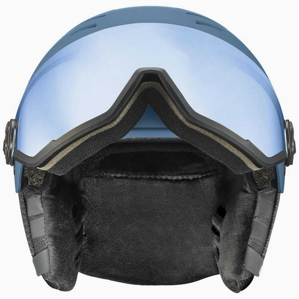 uvex wanted visor, casco da sci Unisex adulto, stone blue matt, 59-61 cm