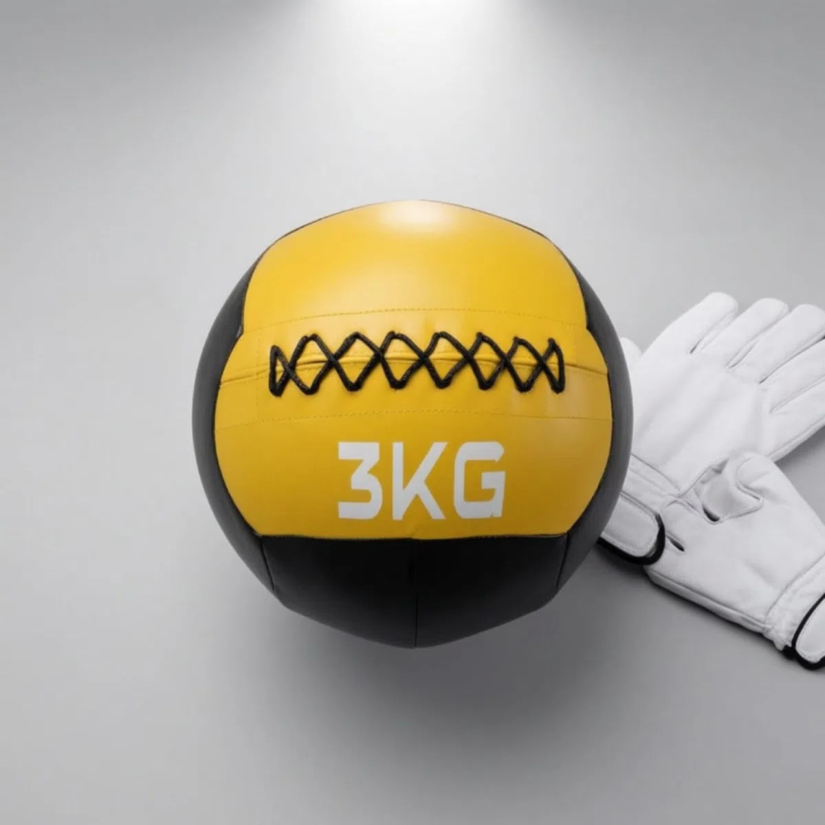 Fitness Weighted Ball Palla Medica Palla Zavorrata Palla Allenamento Palla Esercizi in PVC Similpelle con Maniglie Laterali Cuciture Rinforzate Presa