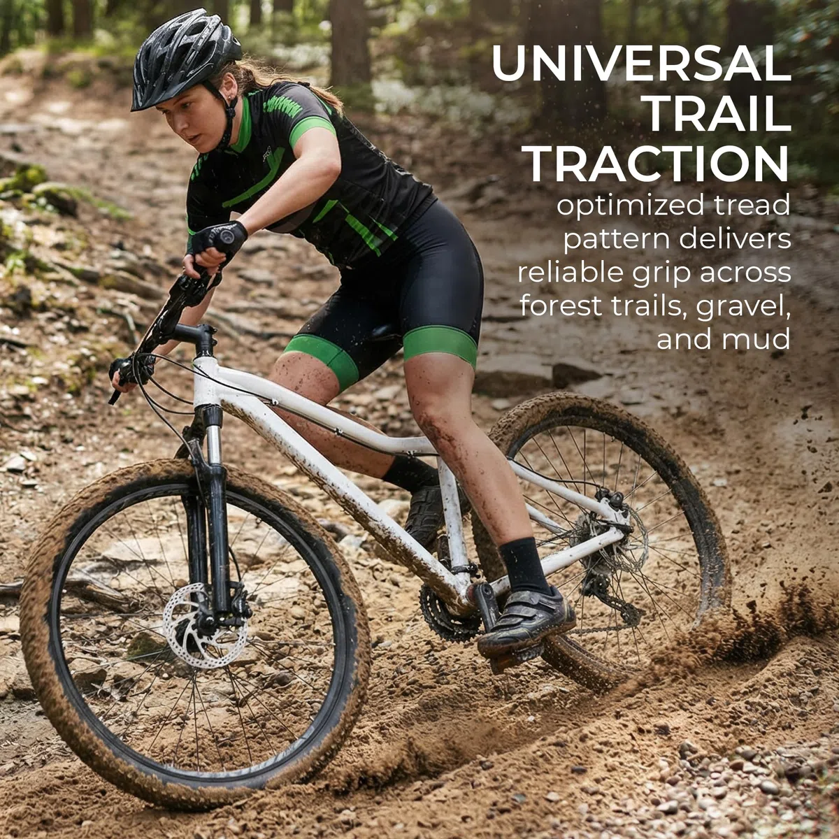 Fincci Copertone Mtb 27.5 - Set Pneumatici Pieghevole 27.5x2.10 Pollici 54-584 con 2 Presta Camera daria, Gomme Oncamp per bici da corsa, Strada, Mountain Bike, E Bicicletta, Confezione da 2 accessori