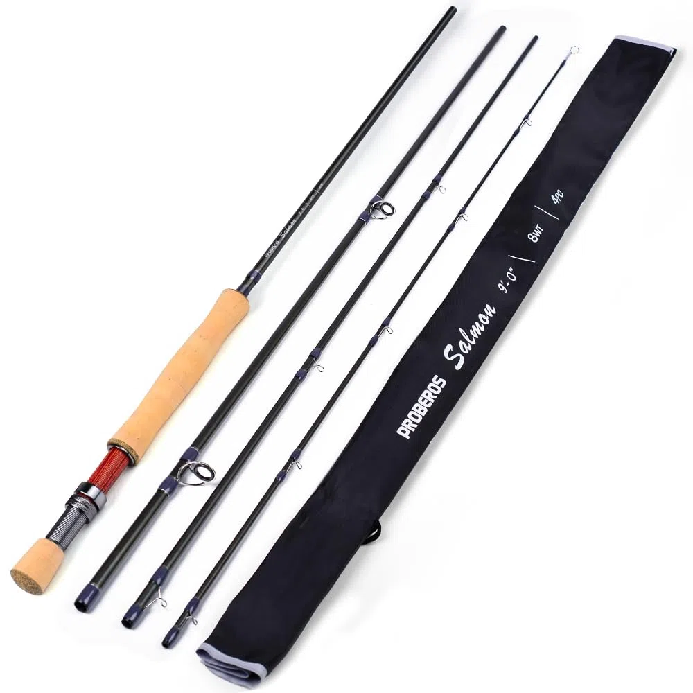 PROBEROS Pesca a Mosca Combo - Mosca Canna e Mulinello Pacchetto Completo di Avviamento Con Custodia - Mosca Pesce Kit
