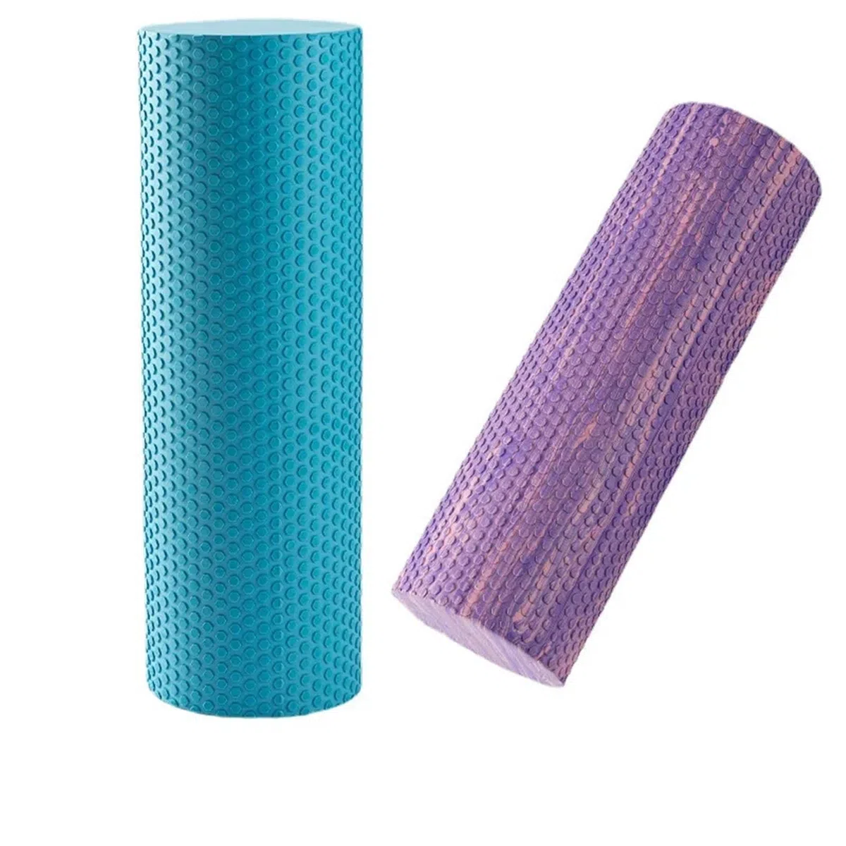 Rullo di Schiuma Massaggio Muscolare Palestra Yoga Rullo di Rilascio Colonna Sport Fitness Lombare Foam Roller(Blue 90CM)