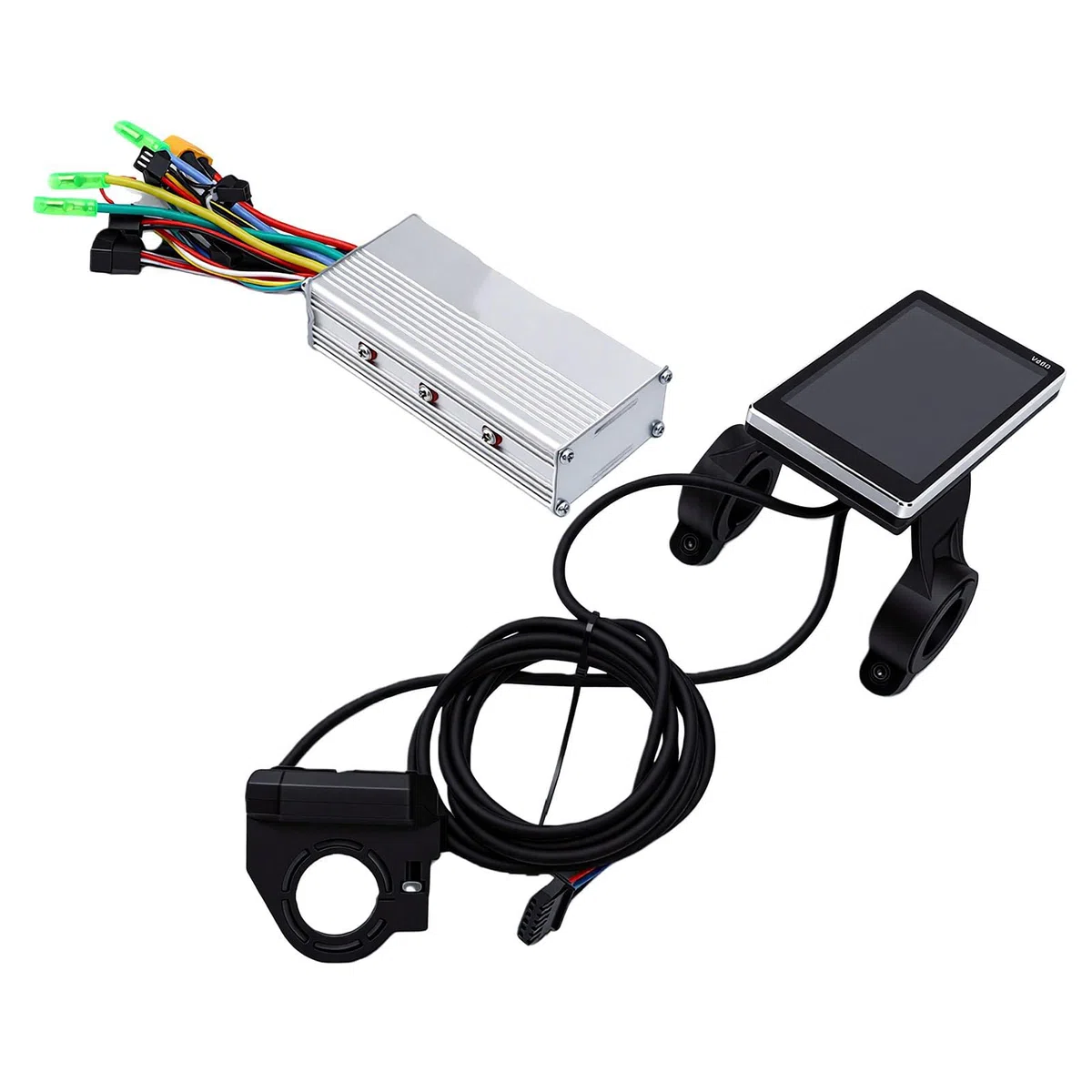 Generic Controller per Bici Elettrica Brushless da 500 W con Display LCD, funzionalità Avanzate e Protezione Intelligente Guida, Perfetto per Pendolari e Appassionati, Design Impermeabile