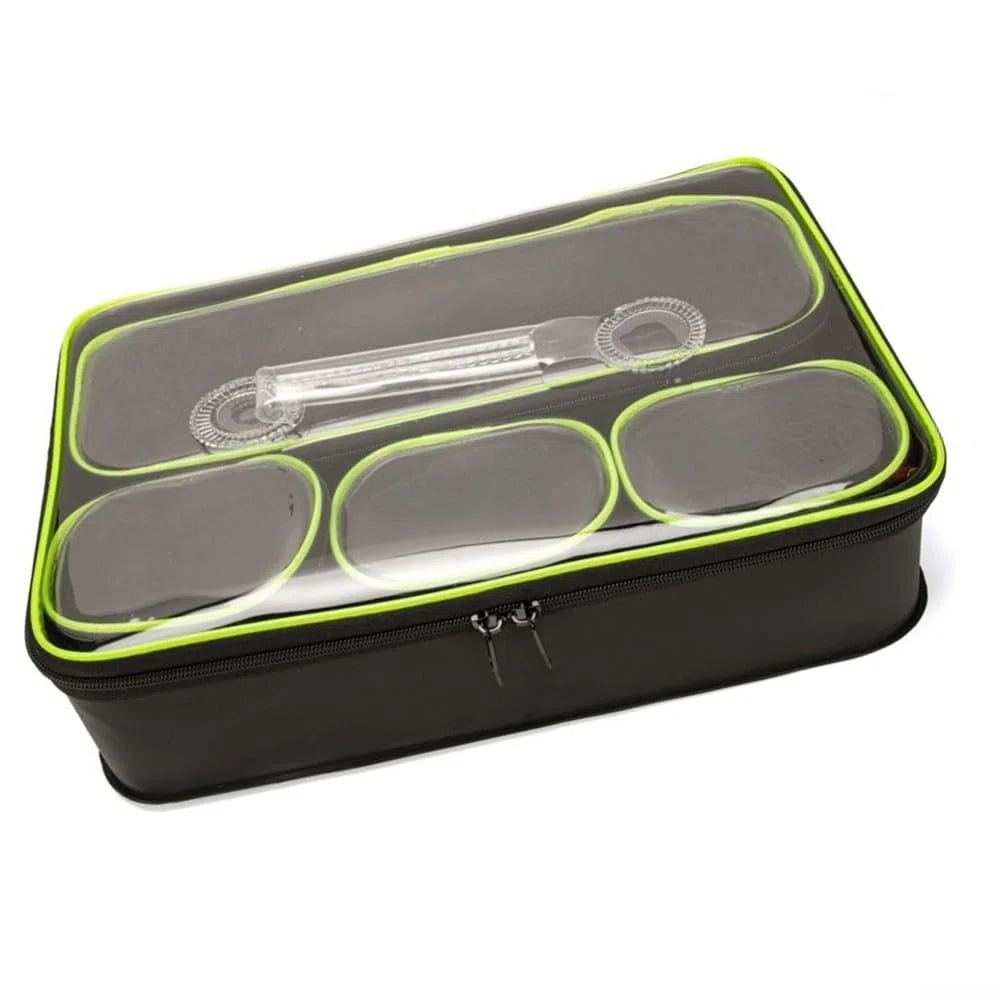 Borsa impermeabile per pesca organizer 5 in 1 EVA Carp Bag Set di secchi per pesci vivi Kit scatola per attrezzatura da pesca secchio da pesca nero