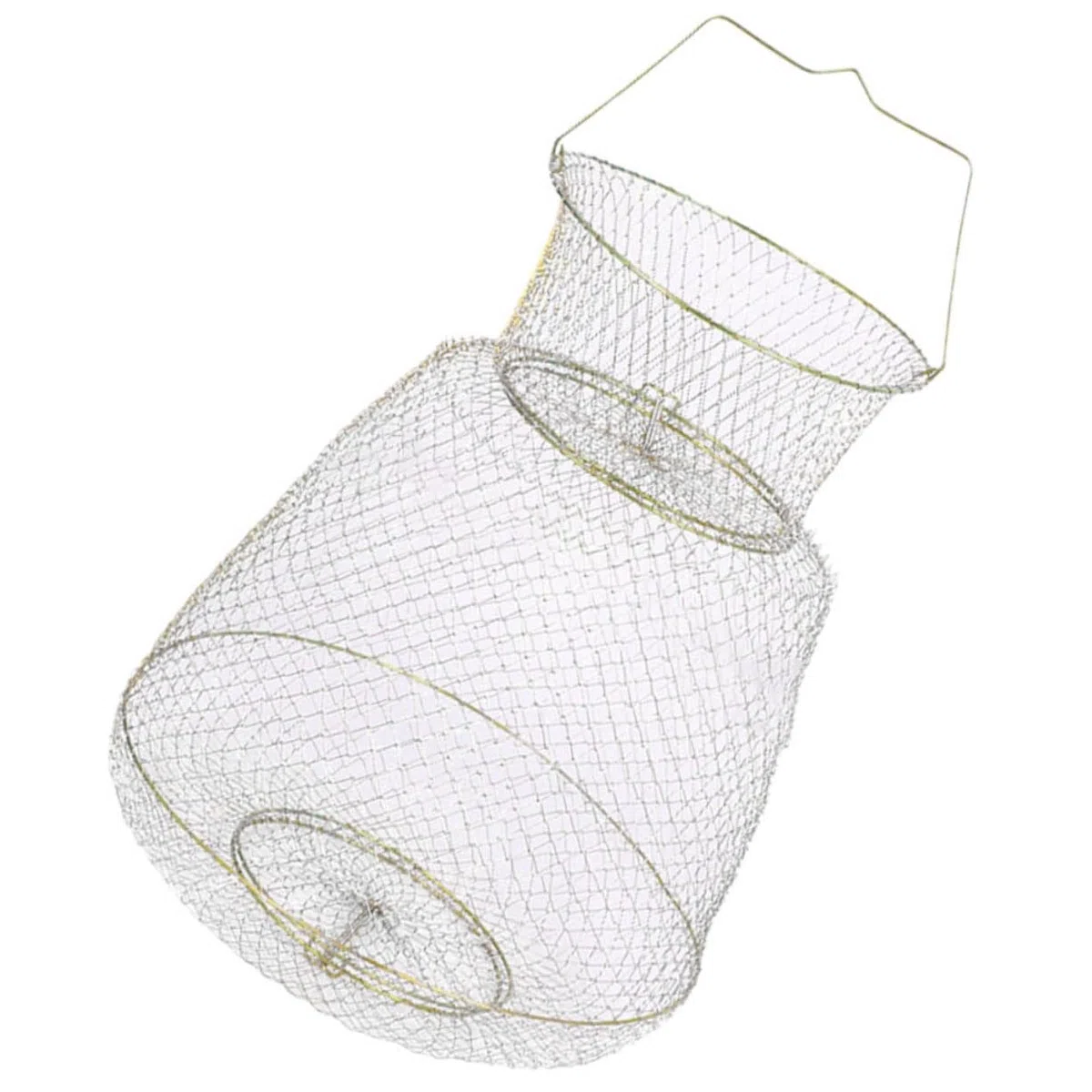 TOYANDONA Contenitore Per Cattura Dei Pesci in Metallo Rete Da Pesca Portatile Protezione Per Pesci Catturati Conservazione Temporanea