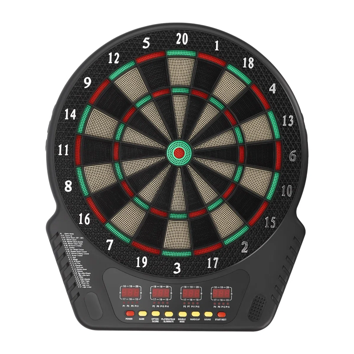 Bersaglio elettronico per freccette, montato a parete, con 6 freccette, set di freccette per bambini e adulti, per appartamenti, bar, ristoranti, centri di gioco o altri parchi giochi
