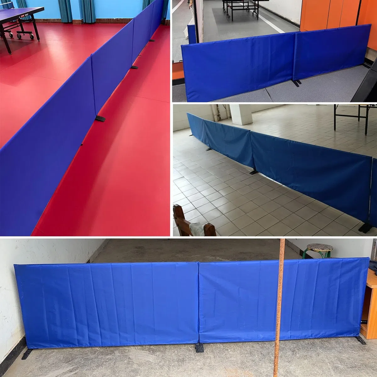 Set di deflettori da ping pong autoportanti, 36/9/12 pannelli, portatile, per scuole, parchi giochi e cortili, 140 x 72 cm