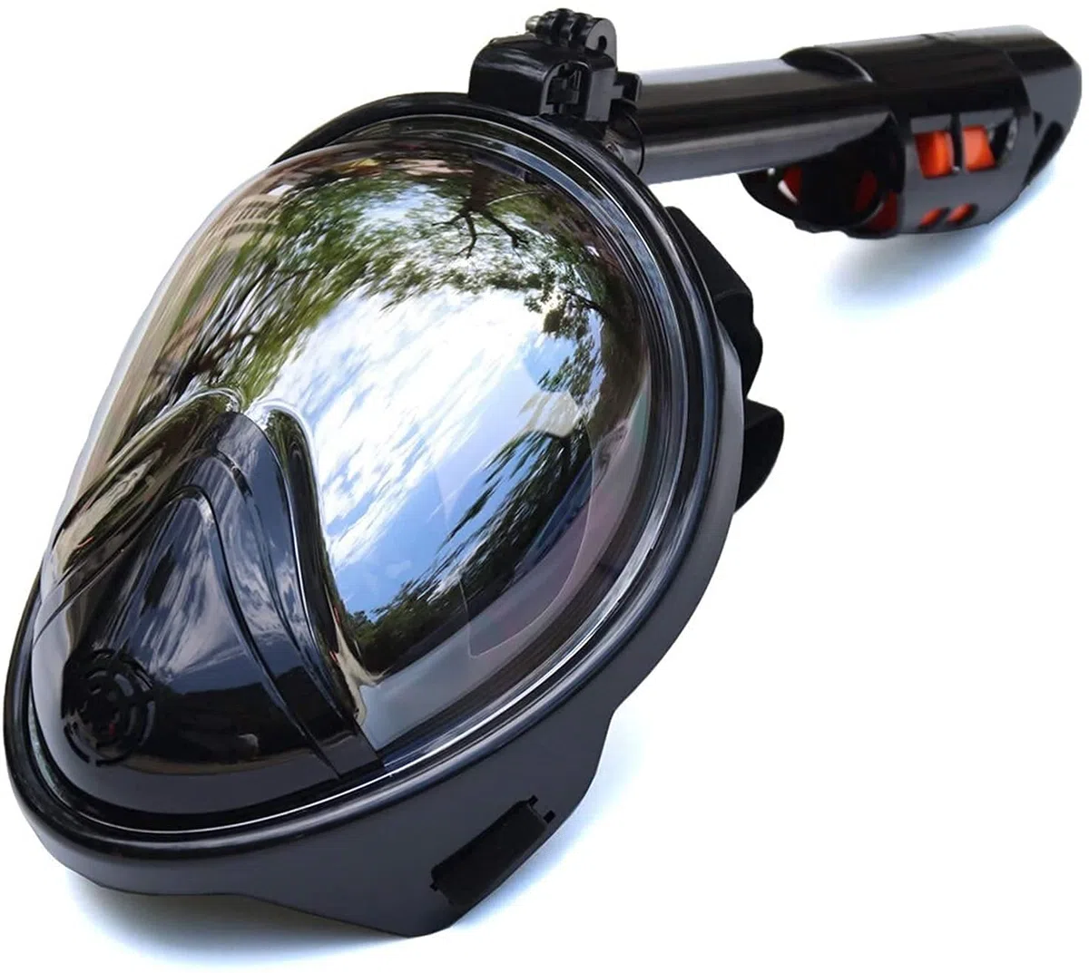 Maschere da Immersione, Maschere da Snorkeling, Maschere subacquee antiappannamento, Maschera Integrale da Immersione, Set da Snorkeling con Anello Antiscivolo, boccaglio (Nero S)