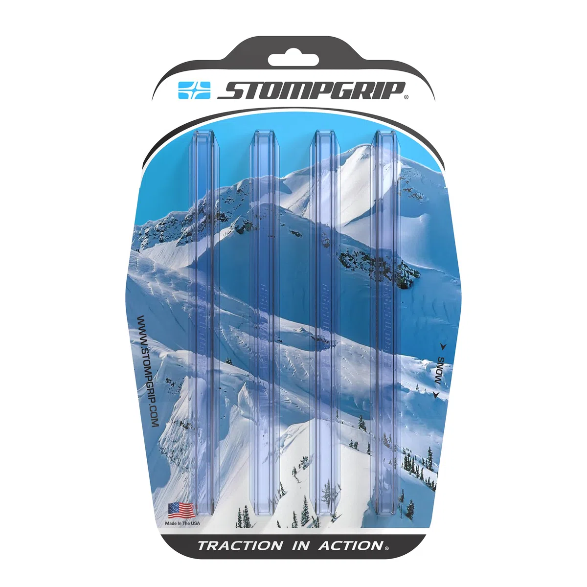 STOMPGRIP Premium Snowboard Stomp Pad | Maniglioni | Collezione Pro | Design 3D | Trasparente