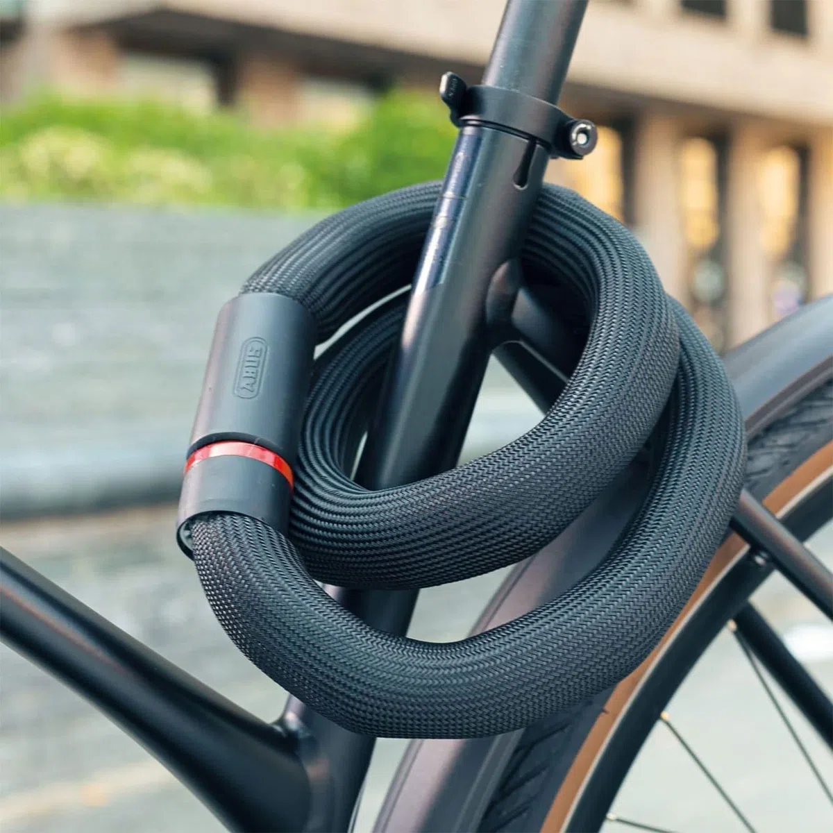 Catena ABUS Goose Lock - antifurto per Bici in Acciaio temprato, Pieghevole e a Memoria di Forma - Spesso 6 mm - con Chiave - Livello di Sicurezza ABUS 7