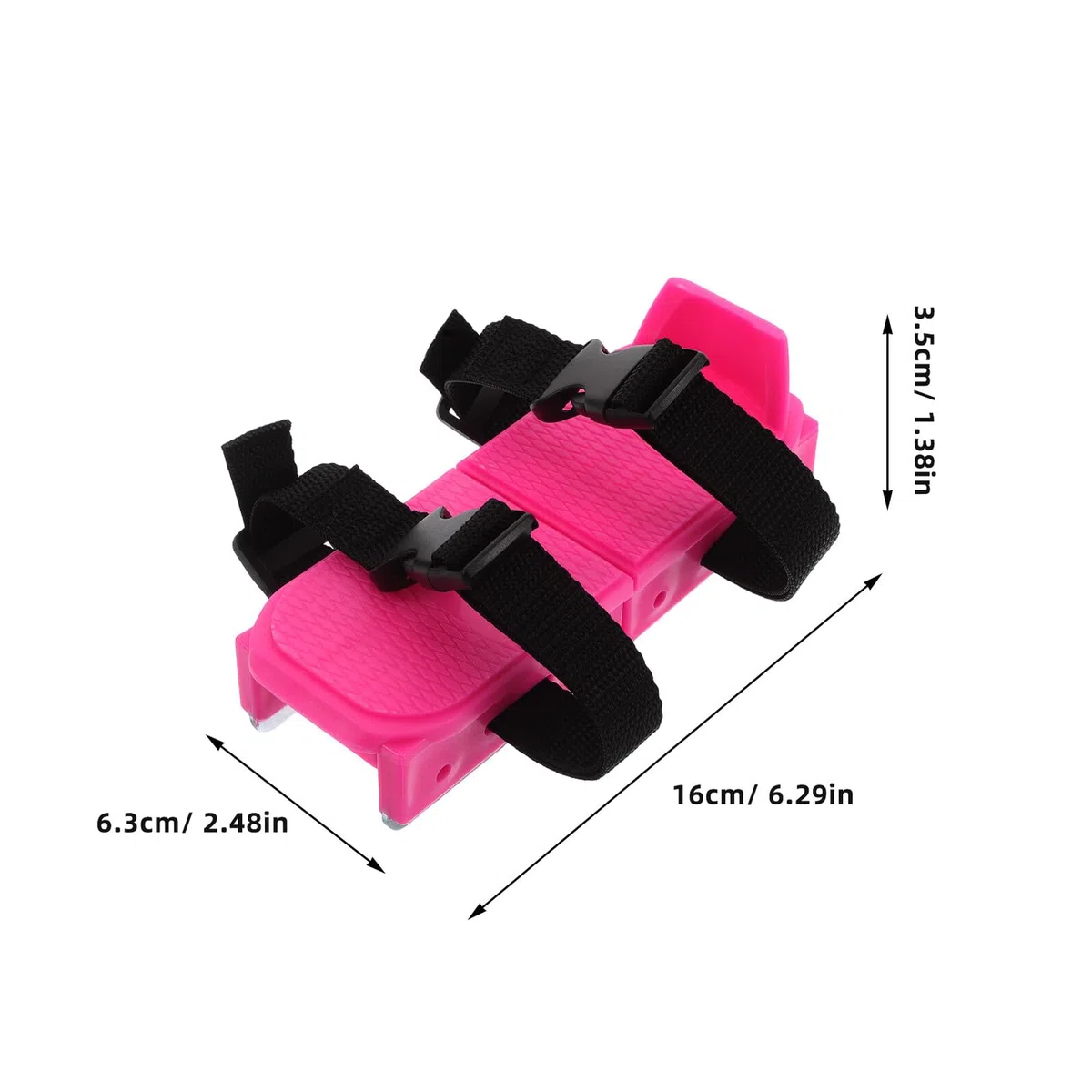 Gatuida Pattini Mini per Ragazzi Principianti 1 Paio Rosa Regolabili | Adatti a Pista e Outdoor, Pp Metallo Ribbon, Design Semplice e Comfort per Uso Multiscena