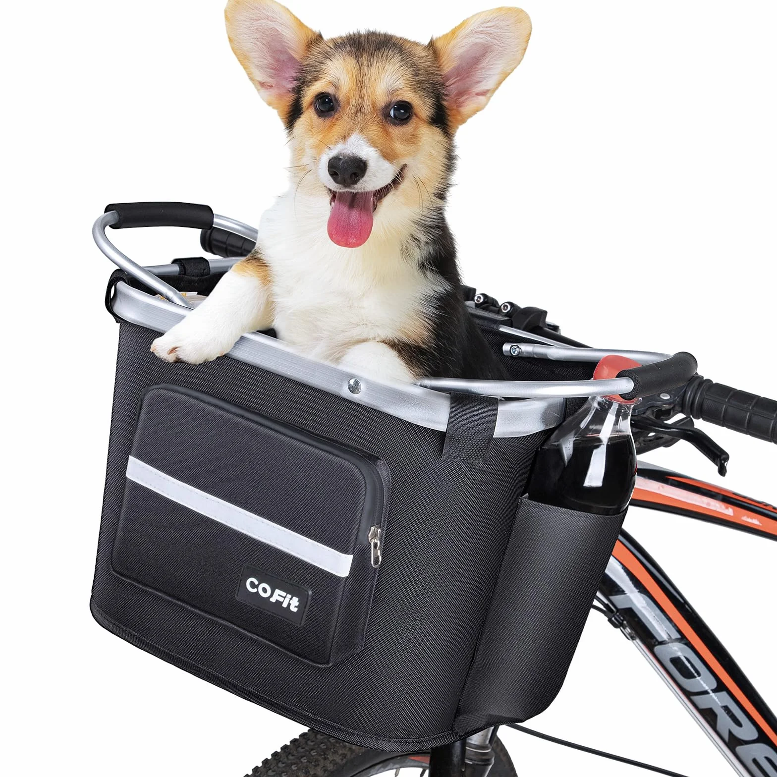 COFIT Cestino per Bici Staccabile, Cestino Multiuso per Biciclette per Animali Domestici, Shopping, Pendolari, Campeggio e Outdoor