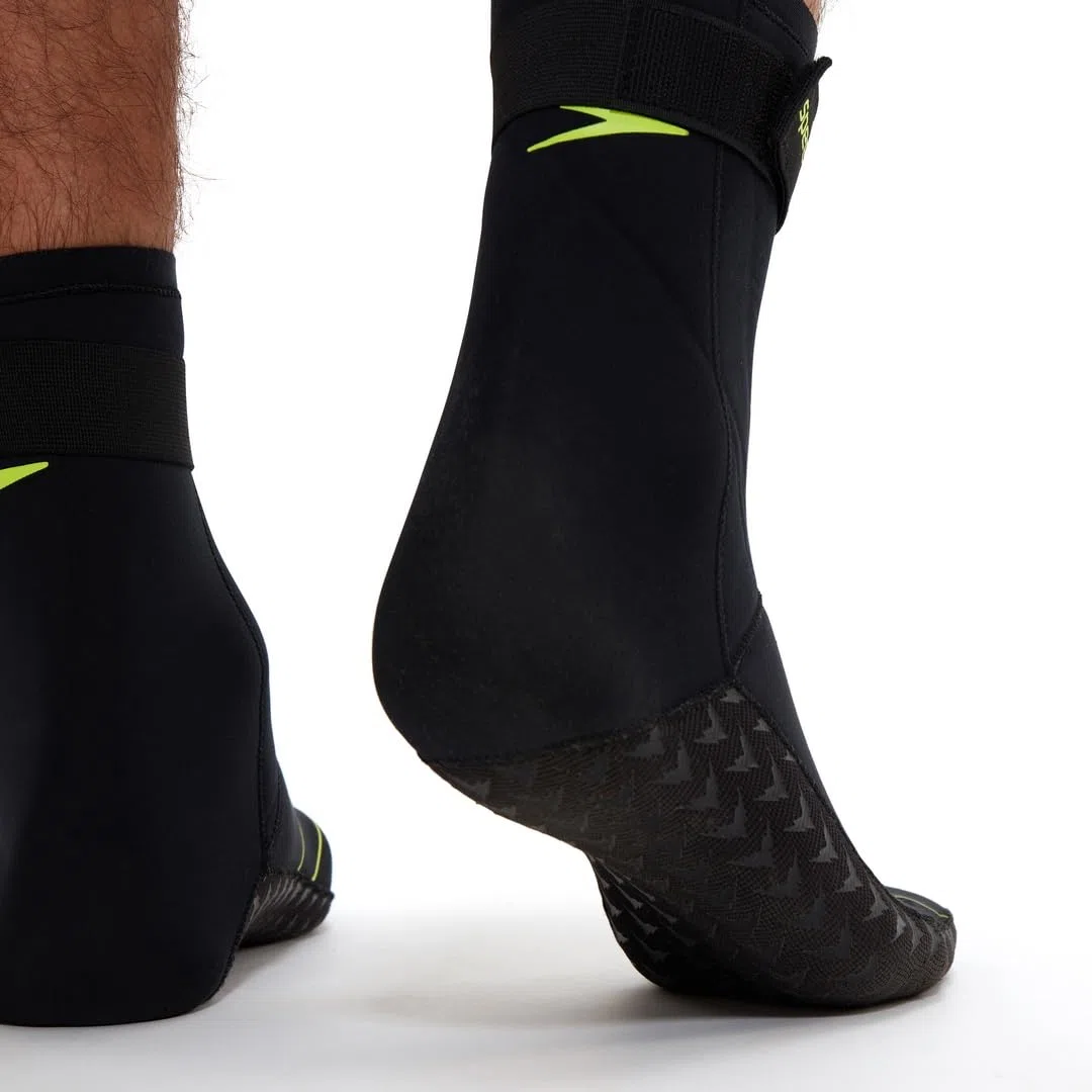 Speedo Adult Swim Socks Black/Yellow Calzini per nuoto Unisex - Adulto (Pacco da 1)