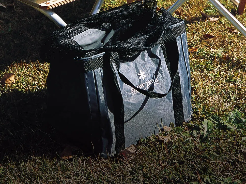 Snow Peak UG-080, Custodia Multiuso, in Nylon, Contenitore per Ingranaggi, Prodotto da Campeggio, progettata in Giappone, Garanzia a Vita Unisex-Adulto, Grigio, 31 x 27 x 38cm