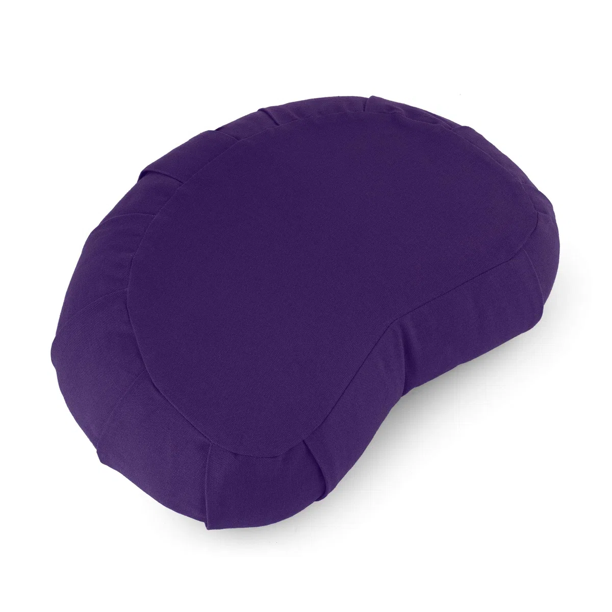 basaho CRESCENT Zafu Cuscino da Meditazione | Cotone Organico | Gusci di Grano Saraceno | Rivestimento Lavabile Rimovibile