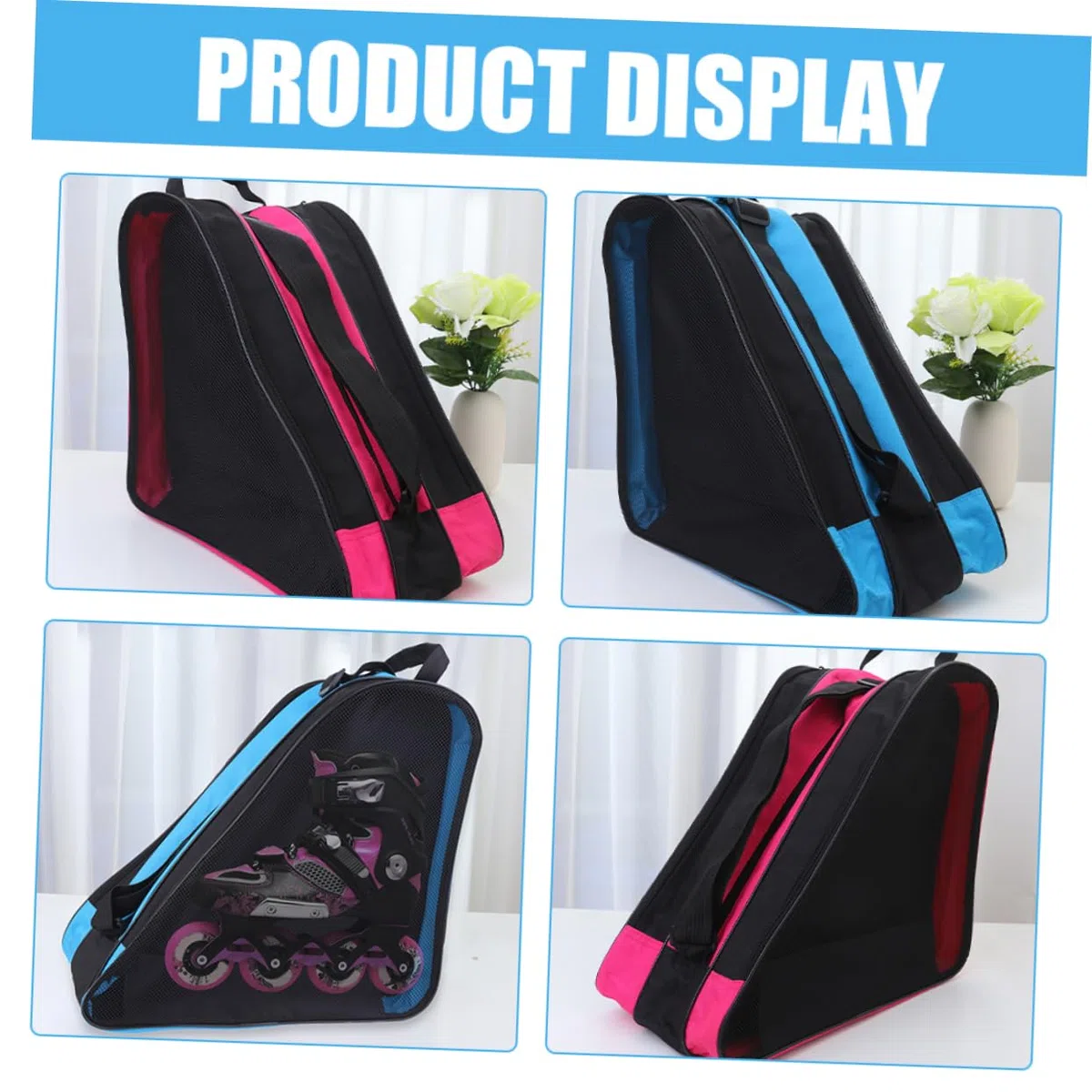 UPKOCH Borsa Porta Pattini Per Adulti E Per Trasportare Pattini Da Ghiaccio Per Ragazzi Per Scarpe Da Skate Per Porta Pattini Portatile In Tessuto