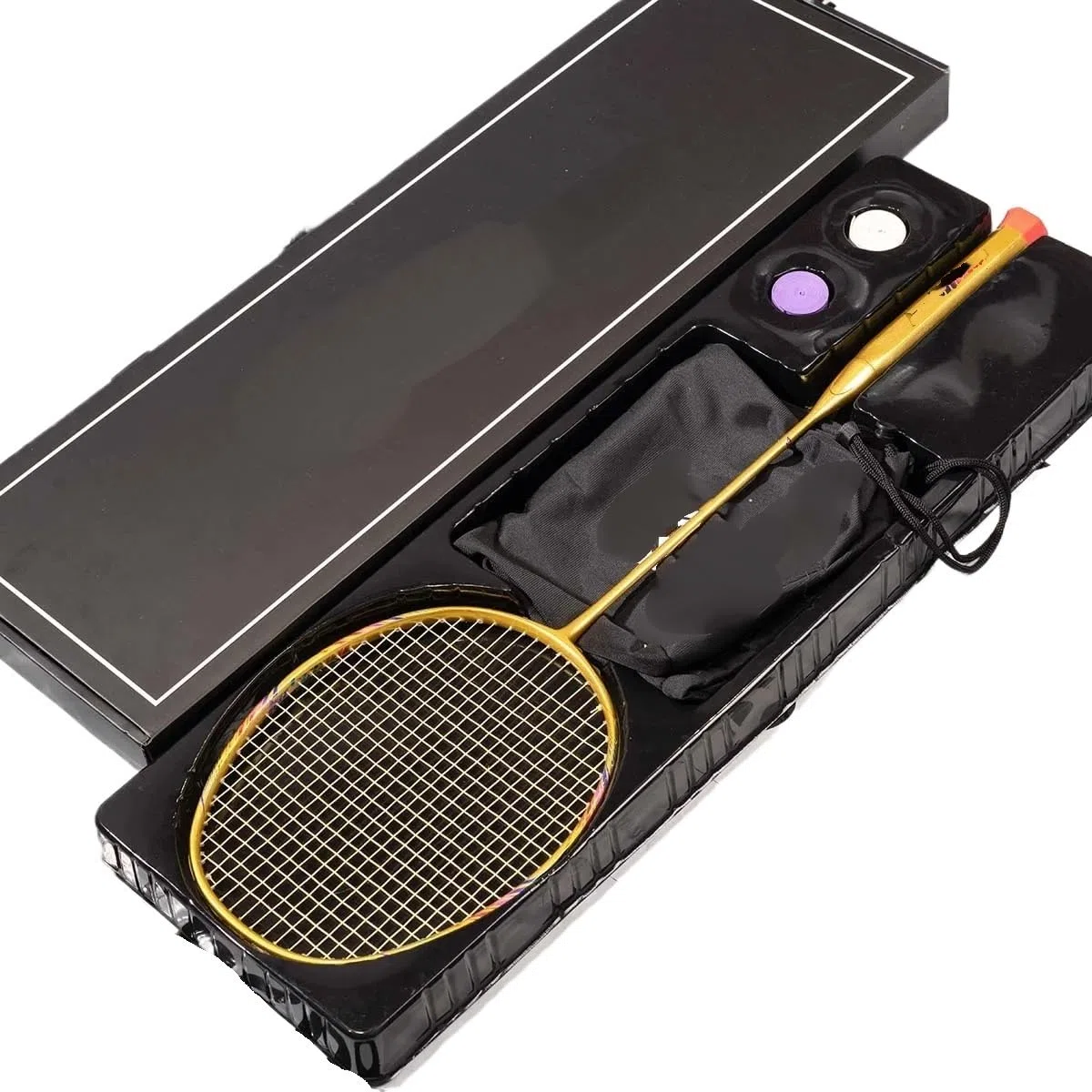 Badminton Set Racchetta da Badminton 8U 65g Professionale in Fibra di Carbonio Ultraleggera