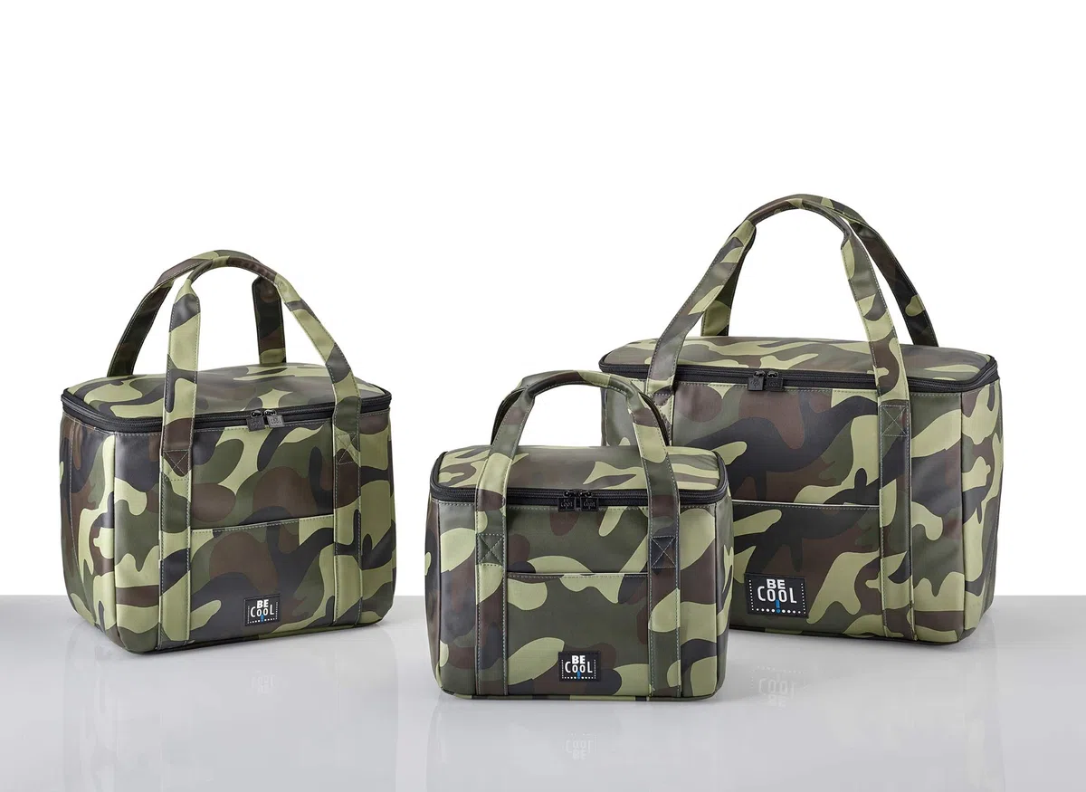 Be Cool City Borsa Termica Elegante in Ottica Camouflage, 28 x 18 x 21 cm, Volume Circa 10,5 L, con Ampi Manici per Picnic, Scuola, Viaggi, Cosmetici