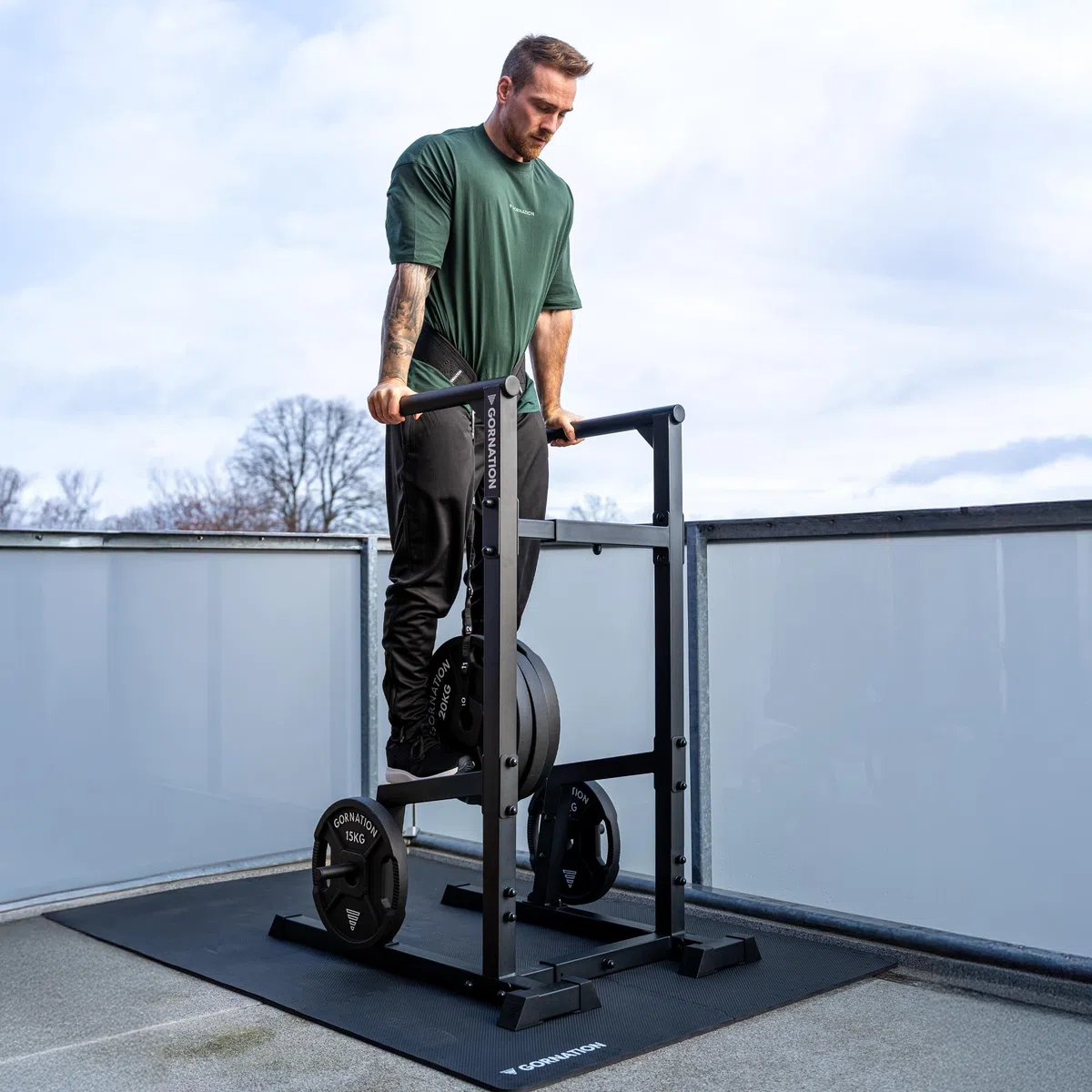 GORNATION Stazione per Dip per Calisthenics e Palestra, Fitness Dip Station, Barre Dip Regolabili per Dips, L-sit, Tricipiti e Addominali, Barre Parallele,