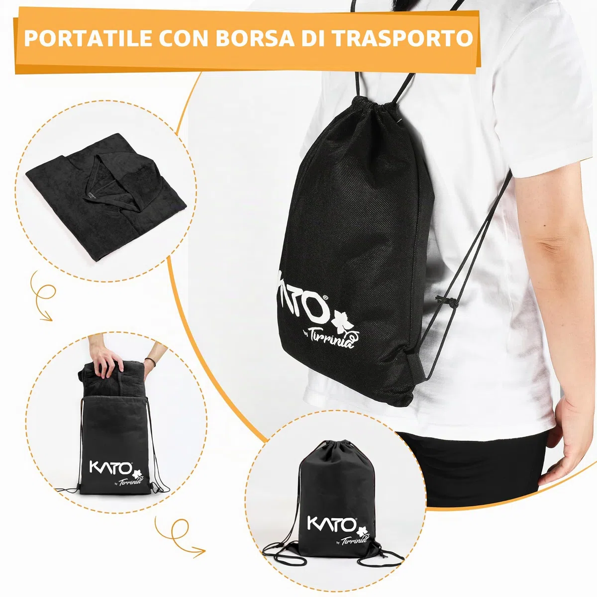 Kato Tirrinia Beach Surf Poncho con tasca, in neoprene assorbente, con fasciatoio, asciugamano poncho, per surf, nuoto, per adulti, uomini e donne