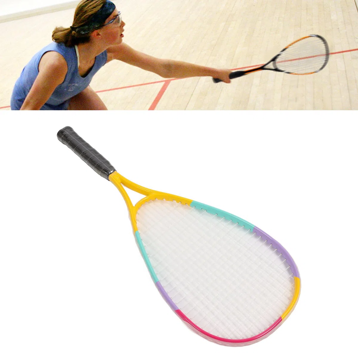 Naroote Racchetta da Squash con Faccia Oversize per Bambini | Leggero e resistente, impugnatura ammortizzante, adatto a vari campi