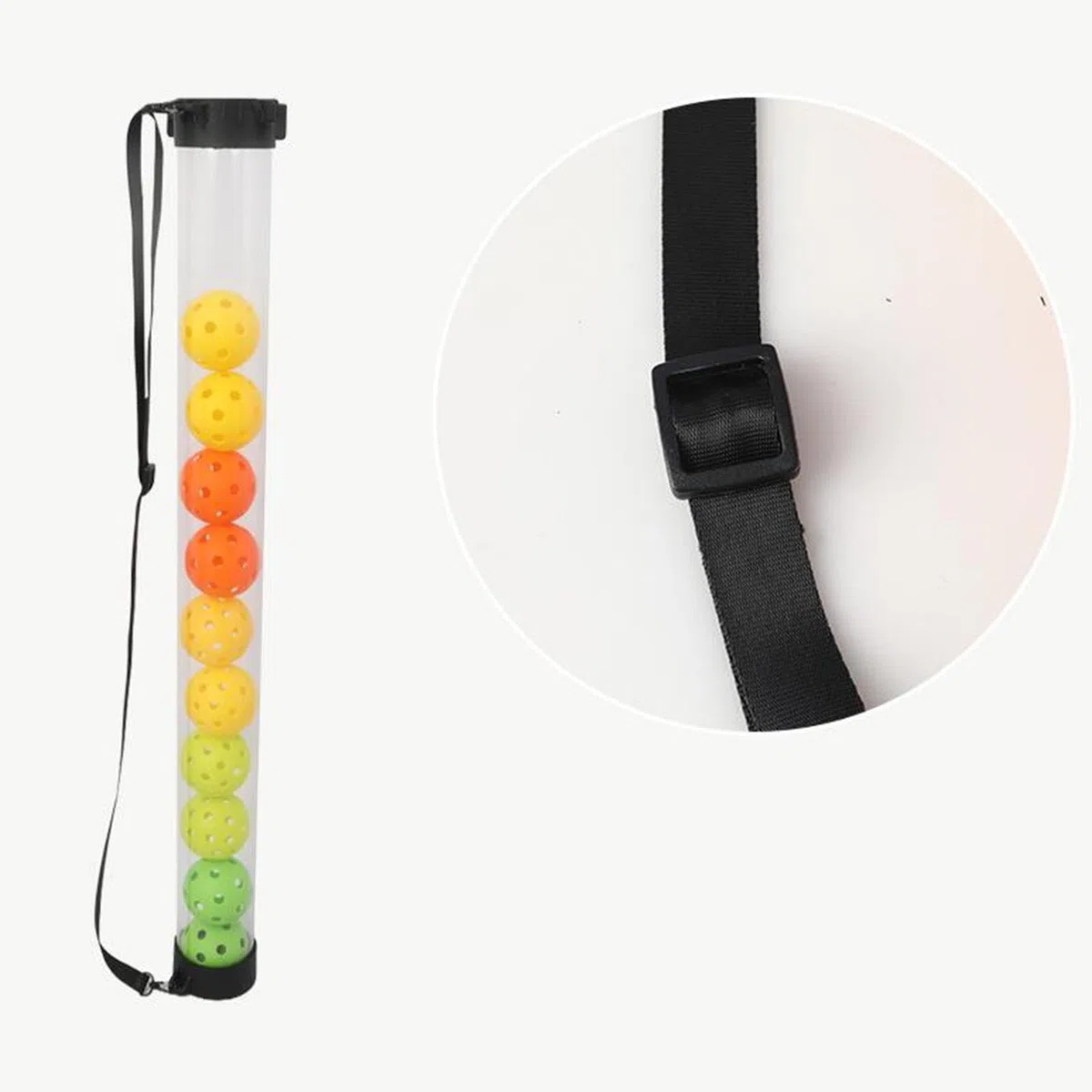 Gralara Tubo Raccogli-Palline da Pickleball, Leggero E Portatile, per Raccogliere Le Palline.