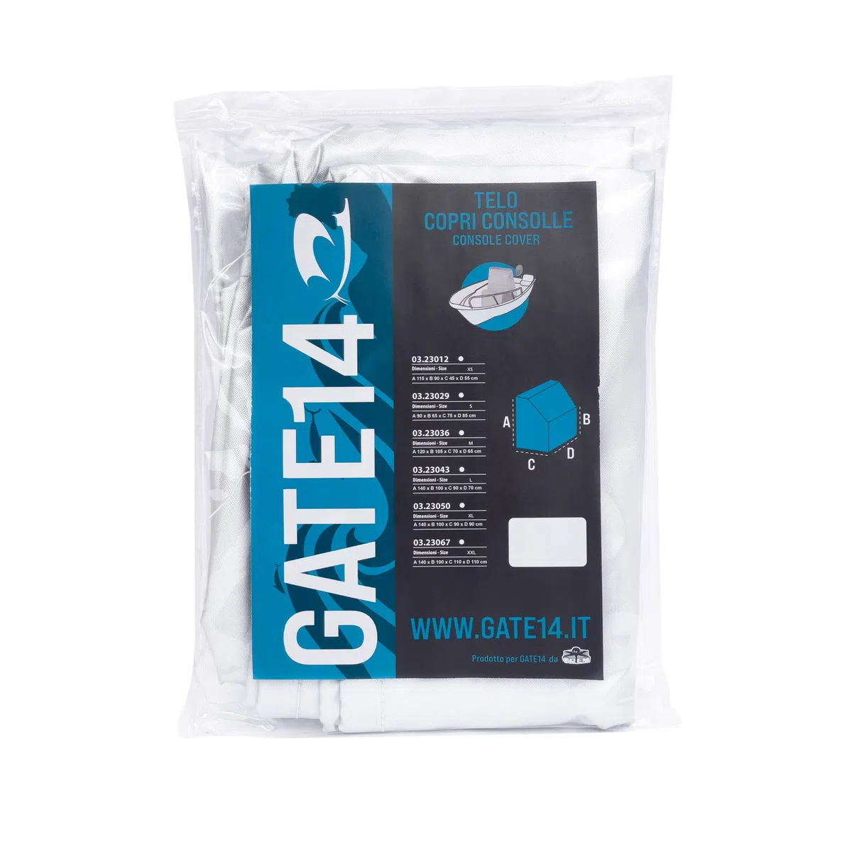 GATE14® Telo di Copertura Consolle Centrale di Barca e Gommone Impermeabile Taglia XL